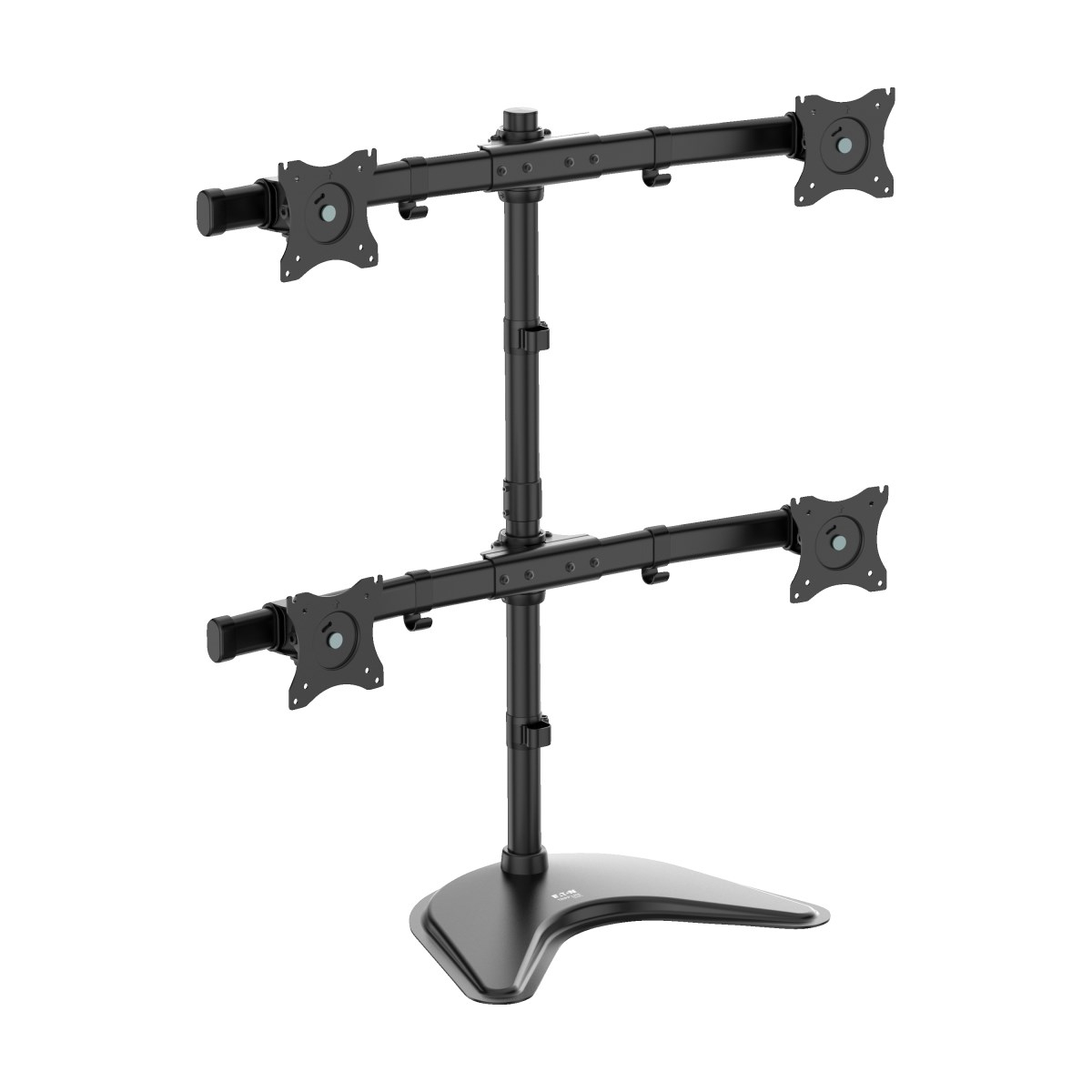 Tripp Eaton Tripp Lite Series TV Desk Mount Monitor Stand Quad-Display Swivel Tilt for 13" to 27" Displays - Aufstellung - Voll beweglich - für 4 Monitore - Stahl - Schwarz - Bildschirmgröße: 33-68.6 cm (13"-27")
