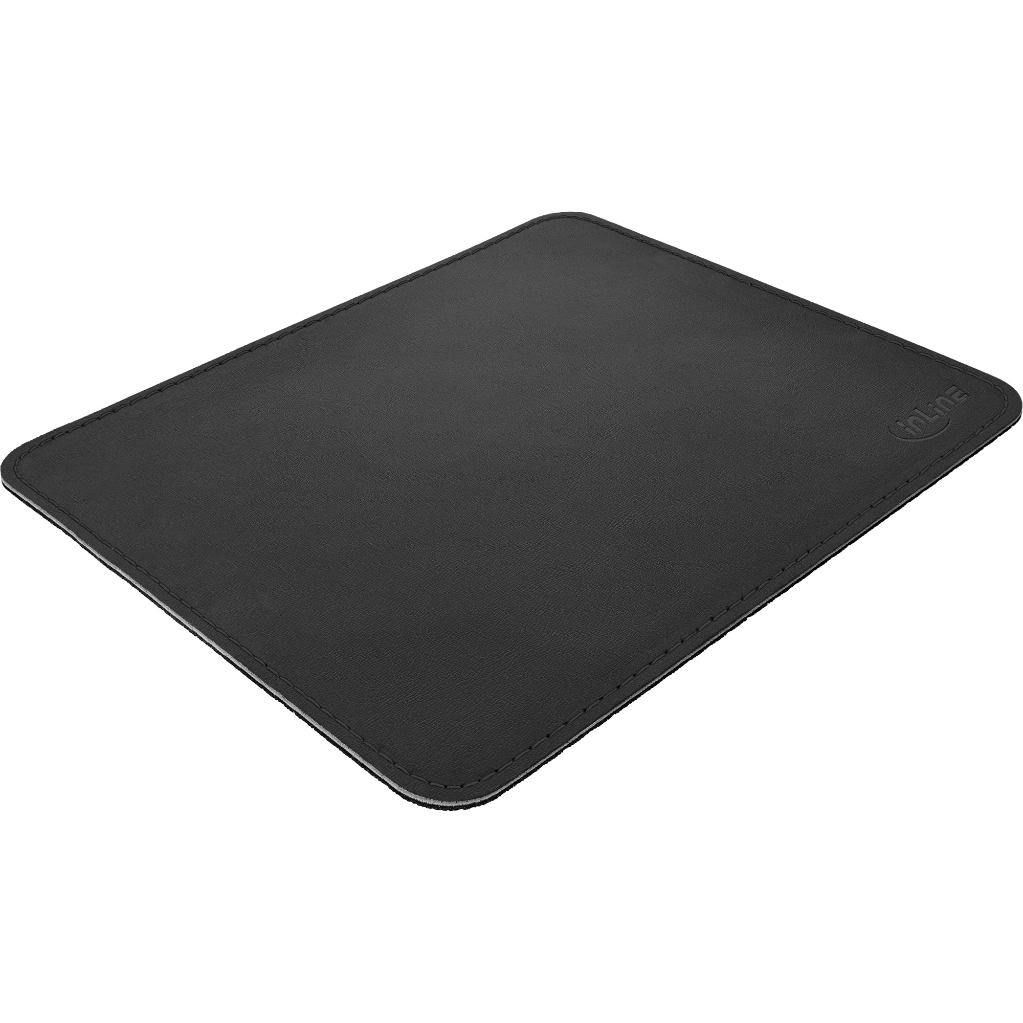 InLine Maus-Pad Premium Kunstleder - 250x220x3mm - schwarz