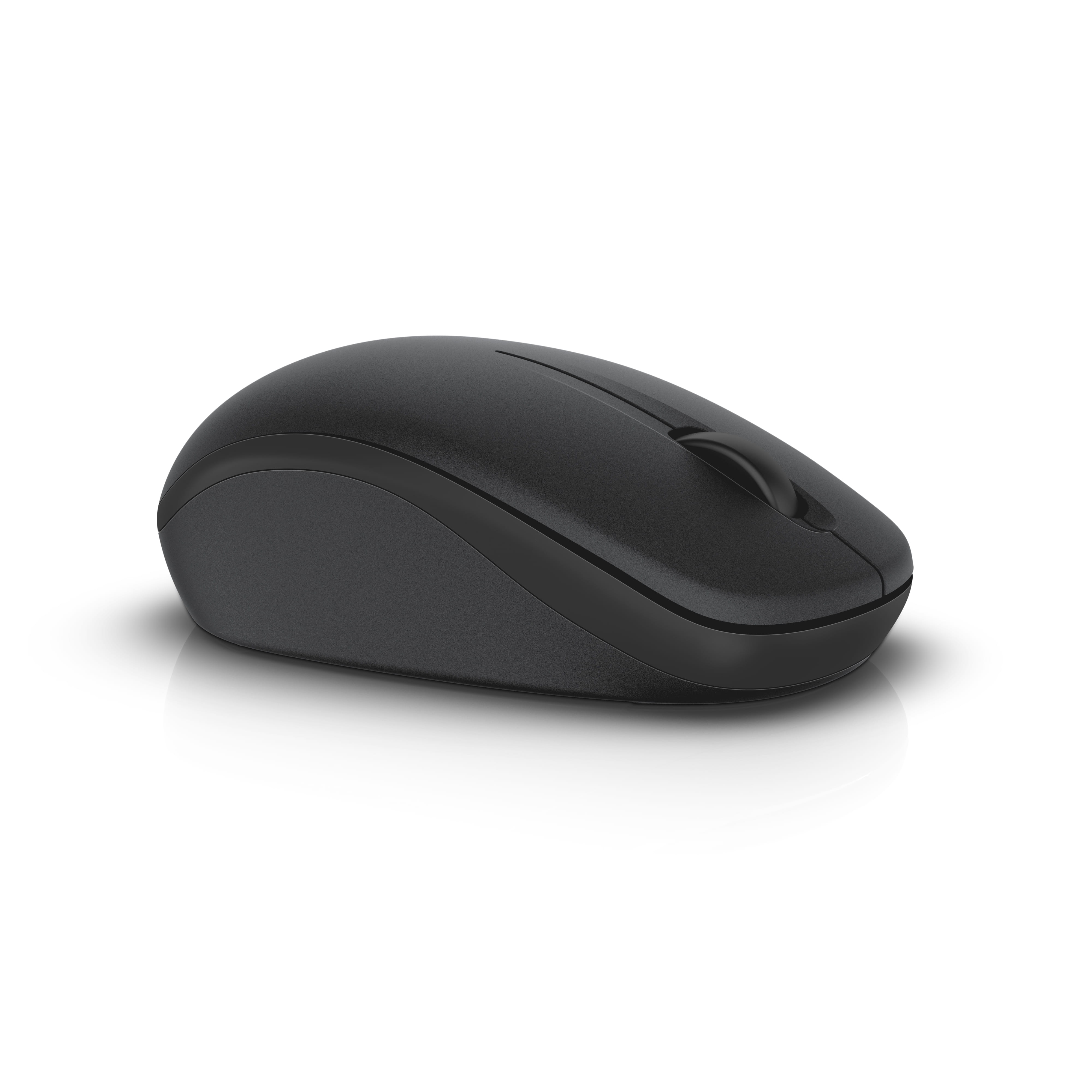 Dell WM126 - Maus - optisch - 3 Tasten - kabellos - RF - kabelloser Empfänger (USB)