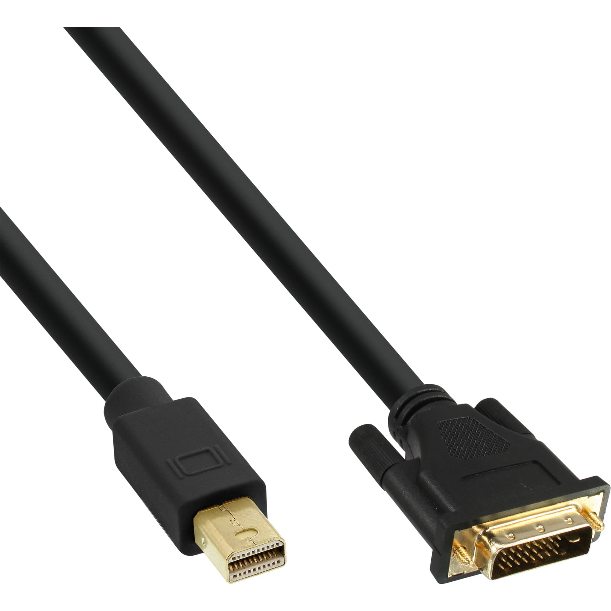 InLine Mini DisplayPort zu DVI Konverter Kabel - schwarz - 3m