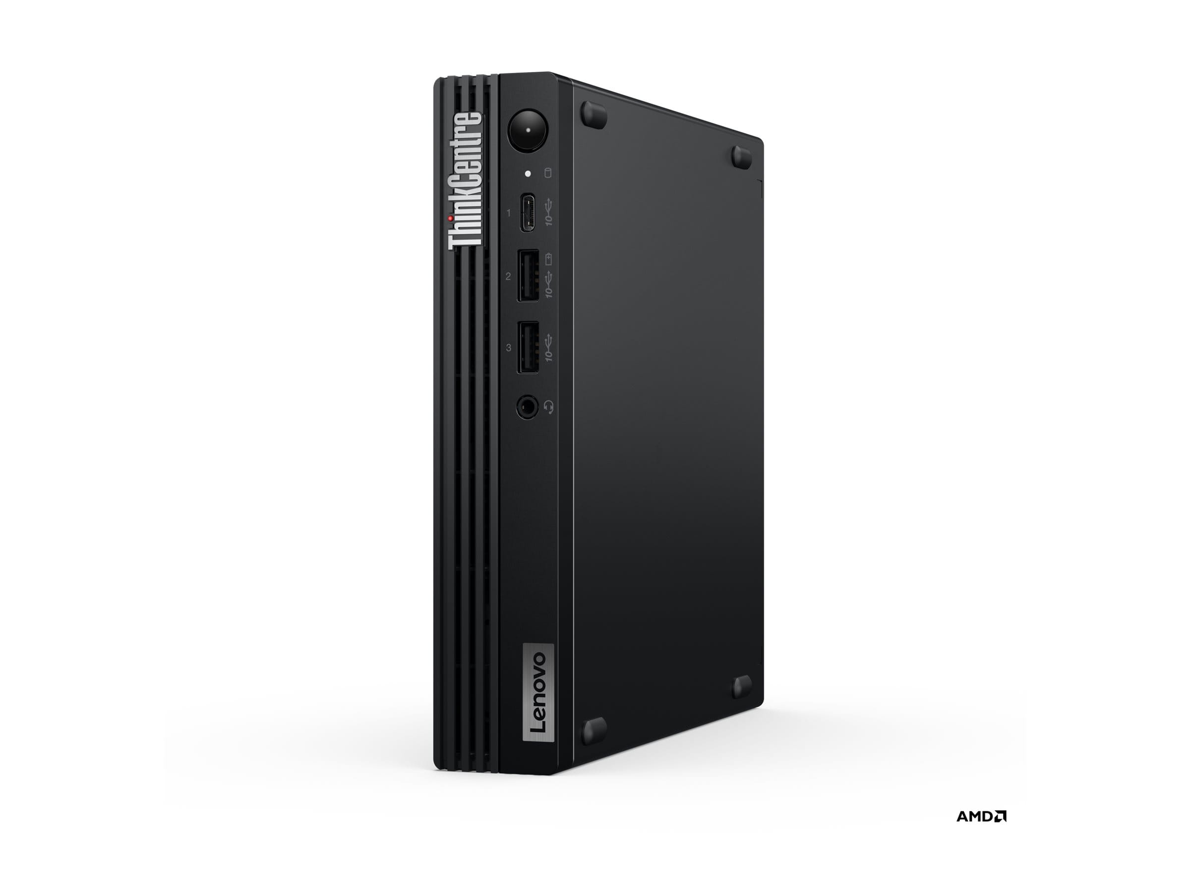 Lenovo ThinkCentre M75q Gen 5 12RQ - Mini - Ryzen 5 Pro 8500GE / 3.4 GHz - RAM 16 GB - SSD 512 GB NVMe - Radeon 740M - 1GbE, Wi-Fi 6E, Bluetooth 5.3 - WLAN: 802.11a/b/g/n/ac/ax (Wi-Fi 6E)