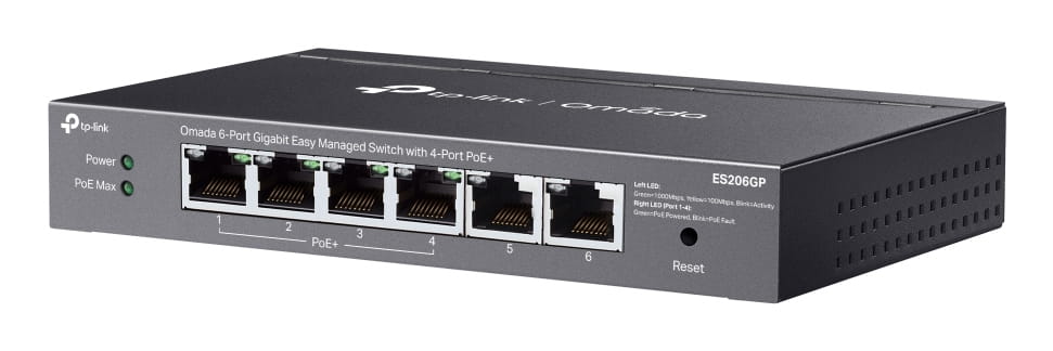 TP-LINK Omada ES206GP V2.6 - Switch - managed - 4 x 10/100/1000 (PoE+)