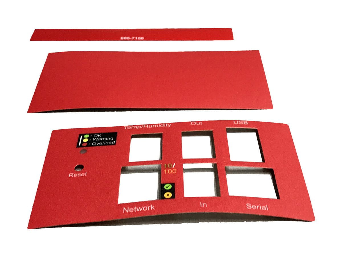 APC Rack PDU label kit - Etiketten - Rot (Packung mit 10)