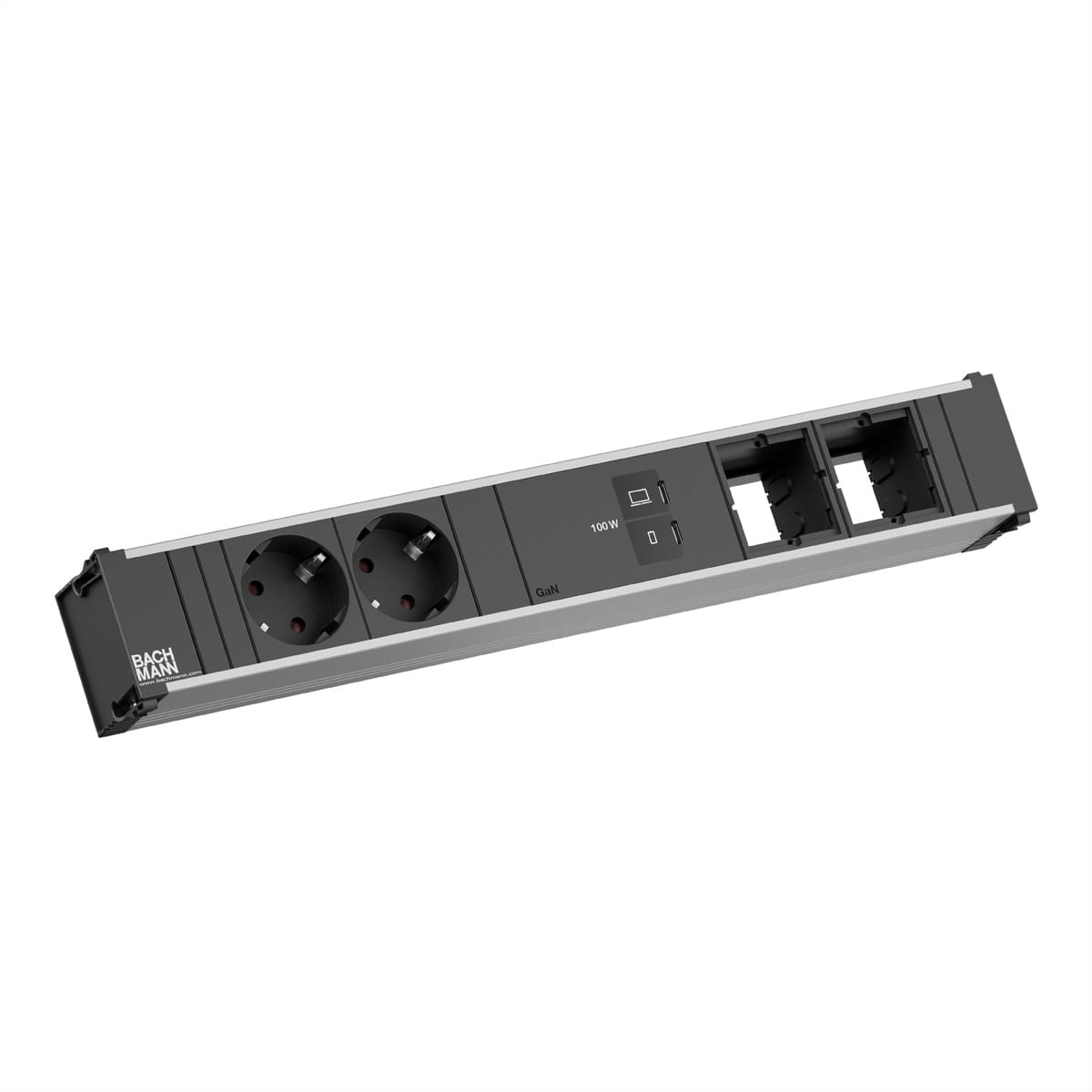 Bachmann CONI 2xCEE7/3 1xUSB C/C 100W 2xCM - Steckdosenleiste