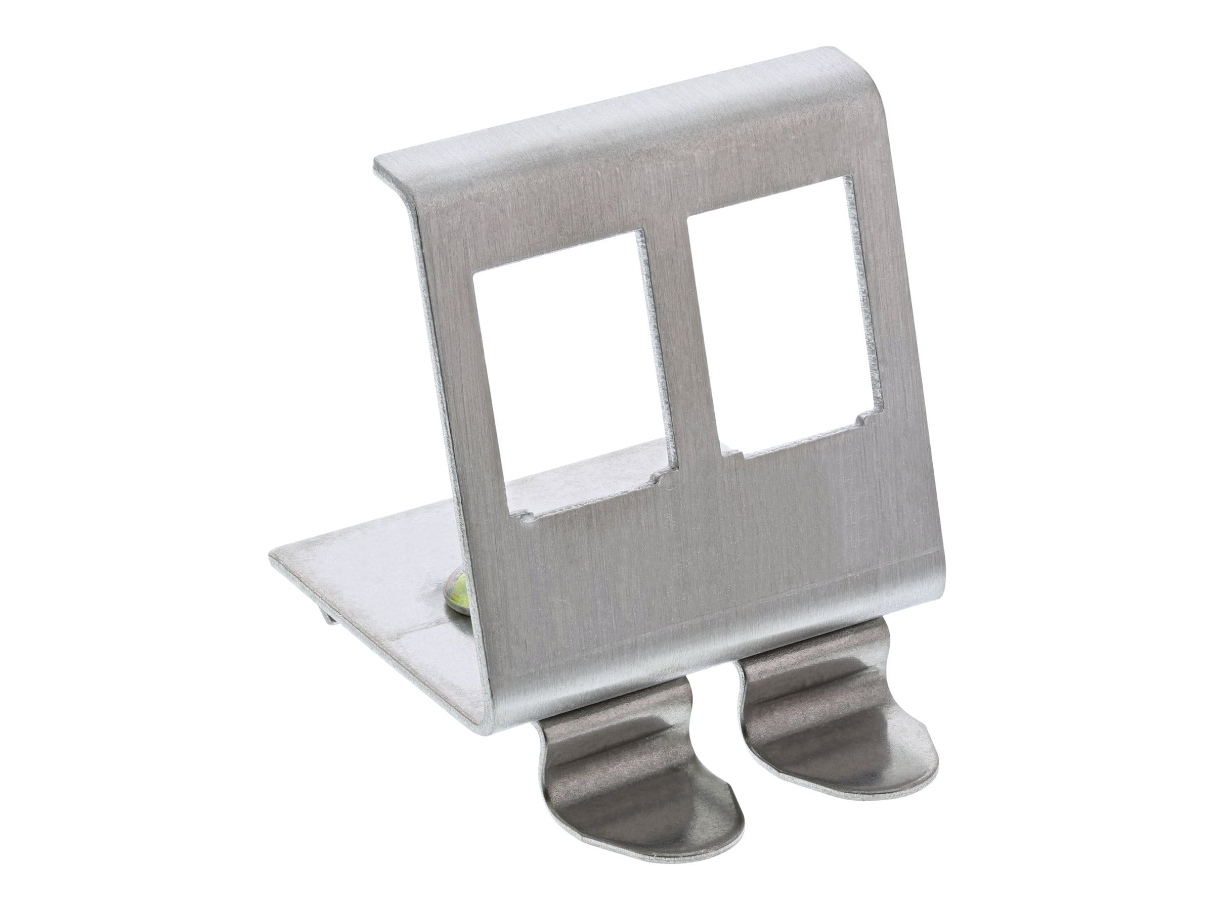 InLine Keystone SNAP-In Metall-Modulhalter - 2-fach für Hutschiene