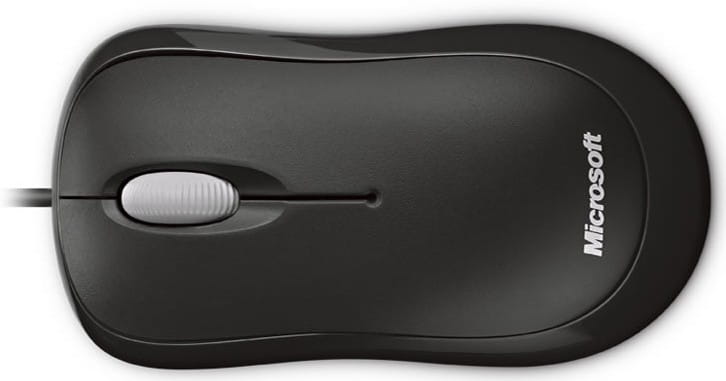 Microsoft Basic Optical Mouse - Maus - rechts- und linkshändig