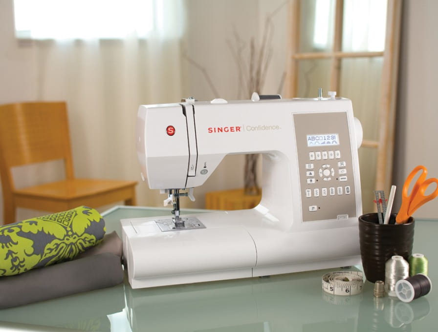 Singer Confidence, Grau, Weiß, Automatische Nähmaschine, Sägen, 1 Schritt, Variabel, LCD
