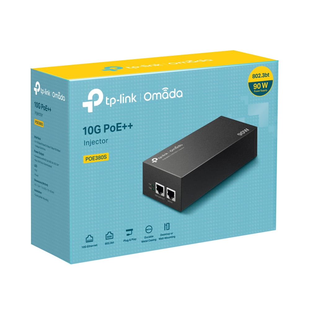 TP-LINK Omada POE380S V1 - Power Injector - 10G
