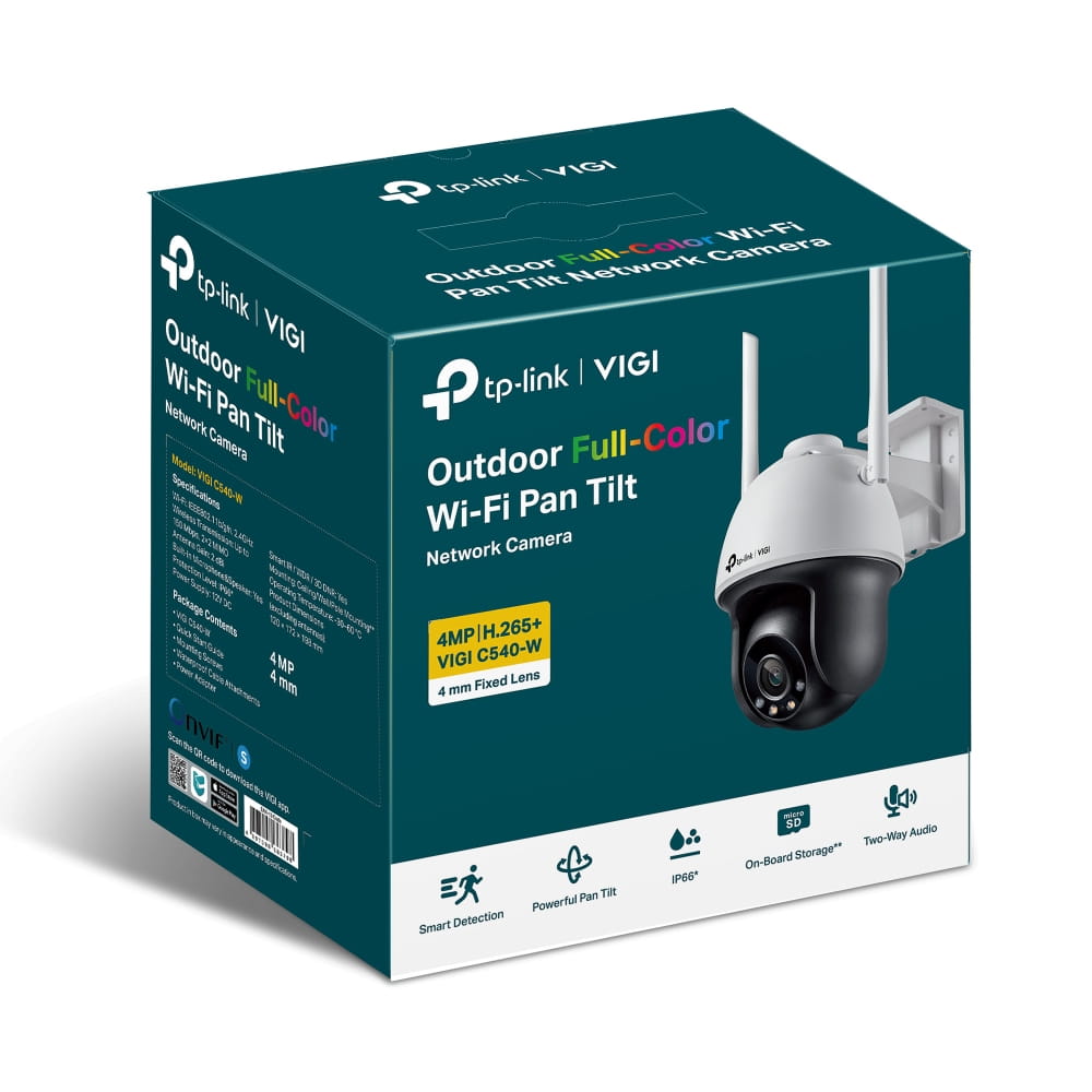 TP-LINK VIGI C540-W V1 - Netzwerk-Überwachungskamera - schwenken / neigen - Turret - Außenbereich - wetterfest - Farbe (Tag&Nacht)