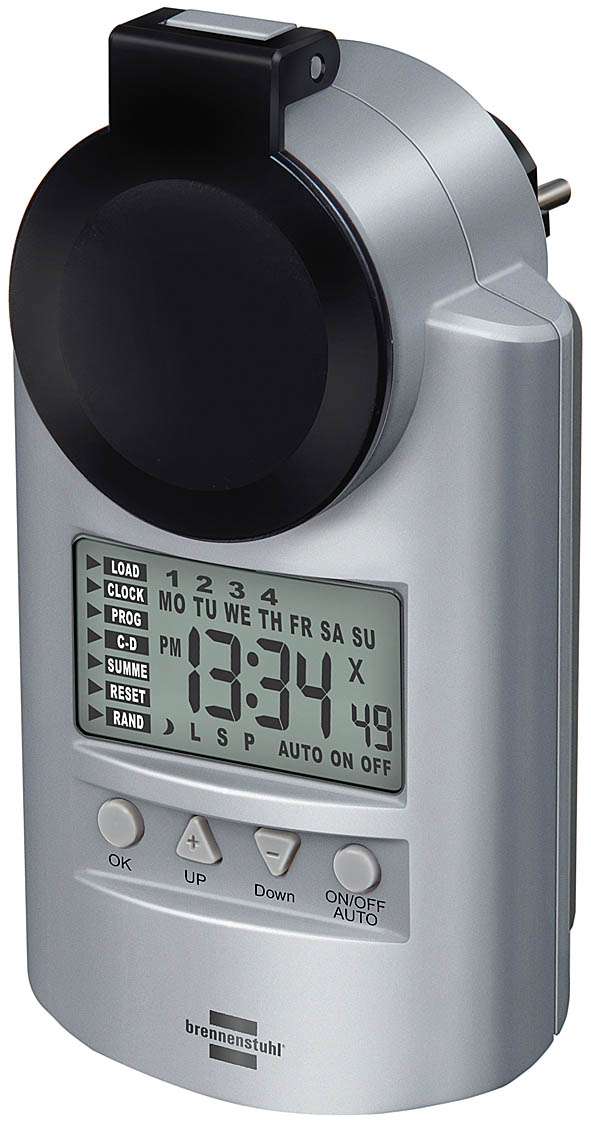 Brennenstuhl Primera-Line Weekly Timer DT IP 44, Silber