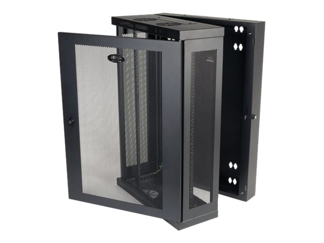 Tripp Eaton Tripp Lite Series 18U Wall Mount Rack Enclosure Server Cabinet Hinged Wallmount 13" Depth - Schrank Netzwerkschrank - geeignet für Wandmontage - Schwarz - 18U - 48.3 cm (19")