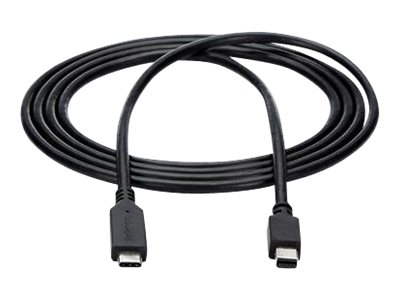 StarTech.com 1,8m USB-C auf Mini DisplayPort Kabel - USB C zu mDP Kabel - 4K 60Hz - Schwarz - Adapterkabel - USB-C (M)