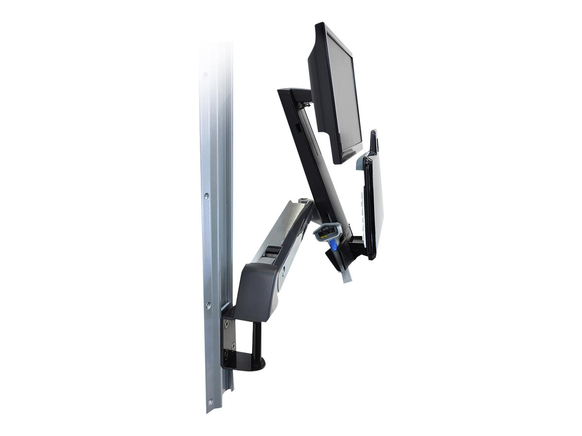Ergotron Befestigungskit (Handgelenkkissen, Schienenmontage Halterungsset, höhenverstellbare Halterung, Tastaturablage mit linker/rechter Mausablage, Ablage für Barcode-Scanner und Maus, Combo Schwenkarm) - für LCD-Display / PC-Ausrüstung - Polished Ergotron Befestigungskit (Handgelenkkissen, Schienenmontage Halterungsset, höhenverstellbare Halterung, Tastaturablage mit linker/rechter Mausablage, Ablage für Barcode-Scanner und Maus, Combo Schwenkarm) - für LCD-Display / PC-Ausrüstung - Polished