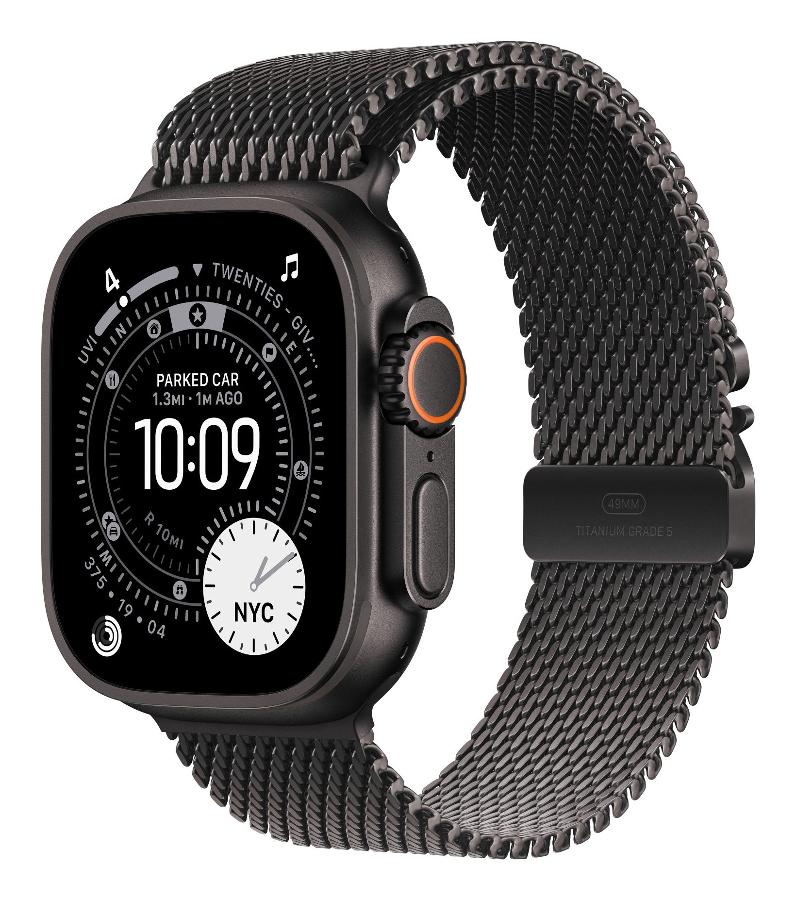 Apple Loop für Smartwatch - 49 mm, schwarze
