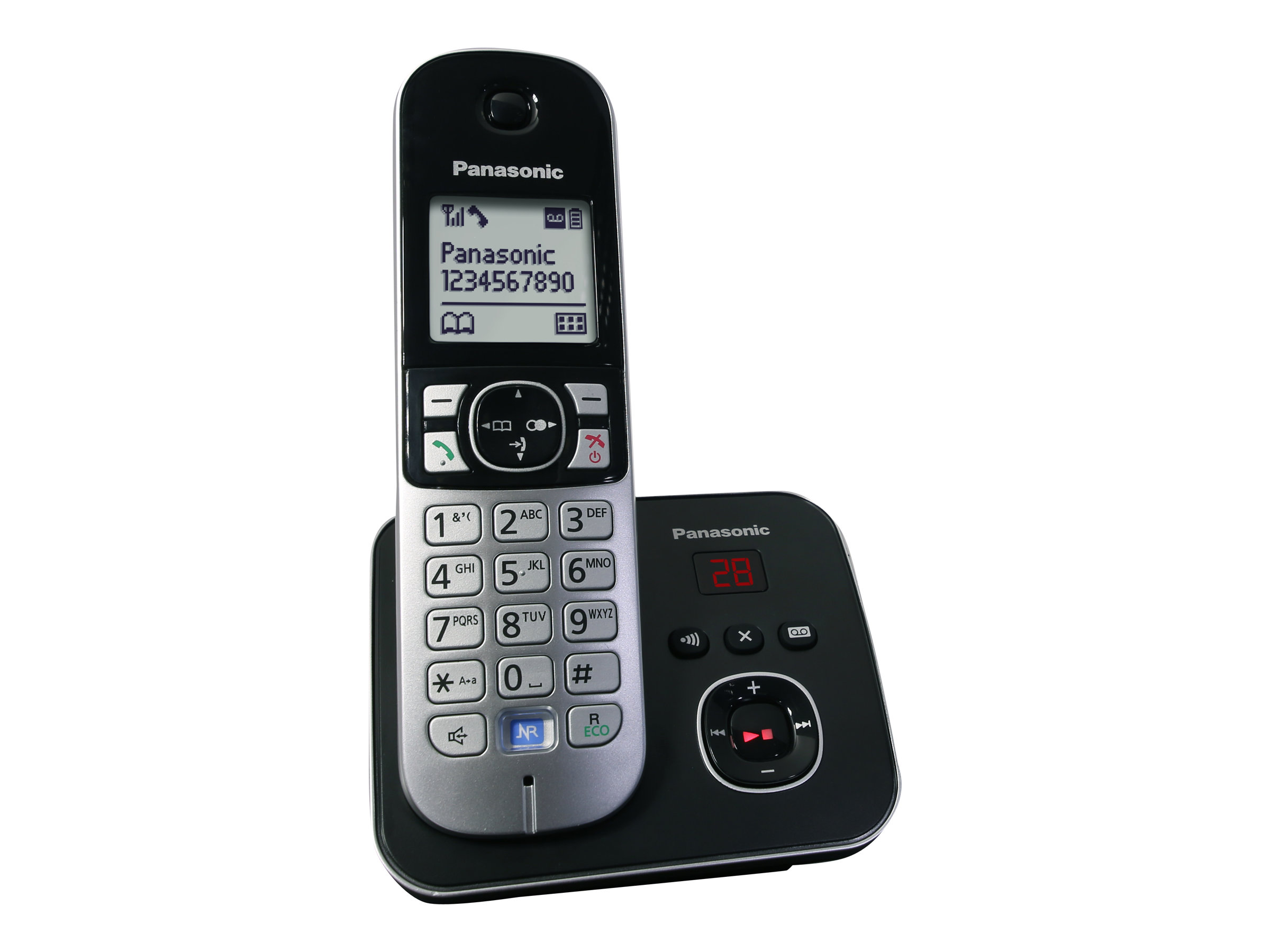 Panasonic KX-TG6821 - Schnurlostelefon - Anrufbeantworter mit Rufnummernanzeige