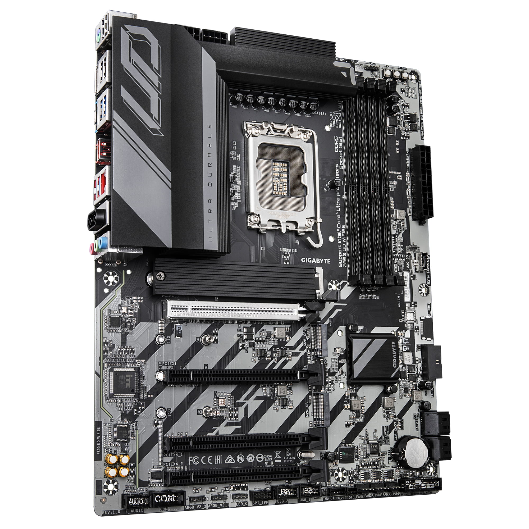 Gigabyte Z890 UD WIFI6E - Motherboard - ATX - LGA1851-Sockel - Z890 Chipsatz - USB4, USB-C 3.2 Gen 1, USB 3.2 Gen 2, USB 3.2 Gen 1 - 2.5 Gigabit LAN, Wi-Fi 6E, Bluetooth - Onboard-Grafik (CPU erforderlich)