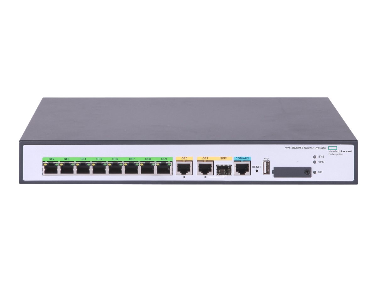 HPE FlexNetwork MSR958 - Router - 8-Port-Switch