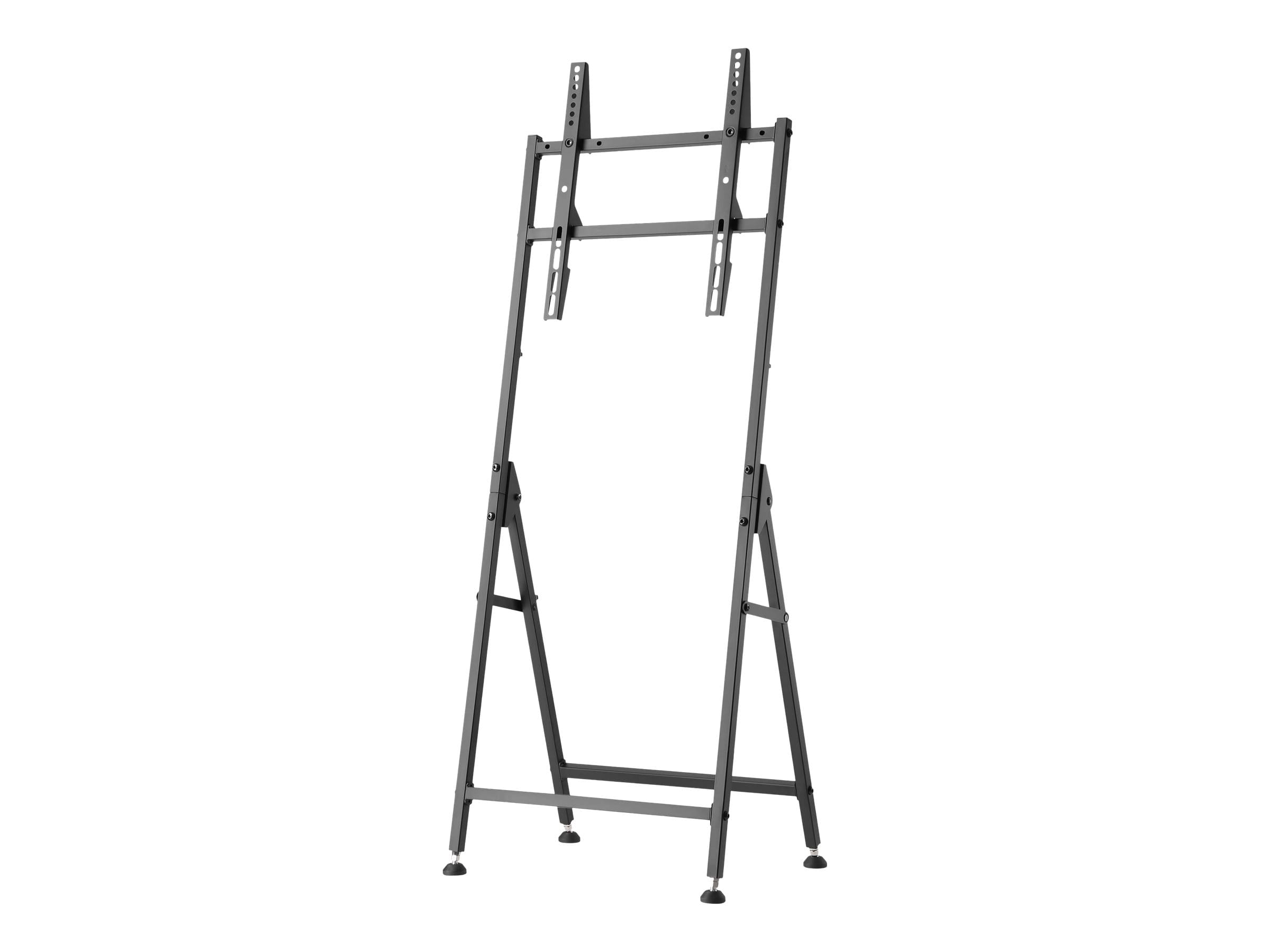 Portable TV Monitor Stand 32-55in Displays Portrait or Landscape - Aufstellung - tragbar - für Flachbildschirm - Stahl - Schwarz - Bildschirmgröße: 81-140 cm (32"-55")
