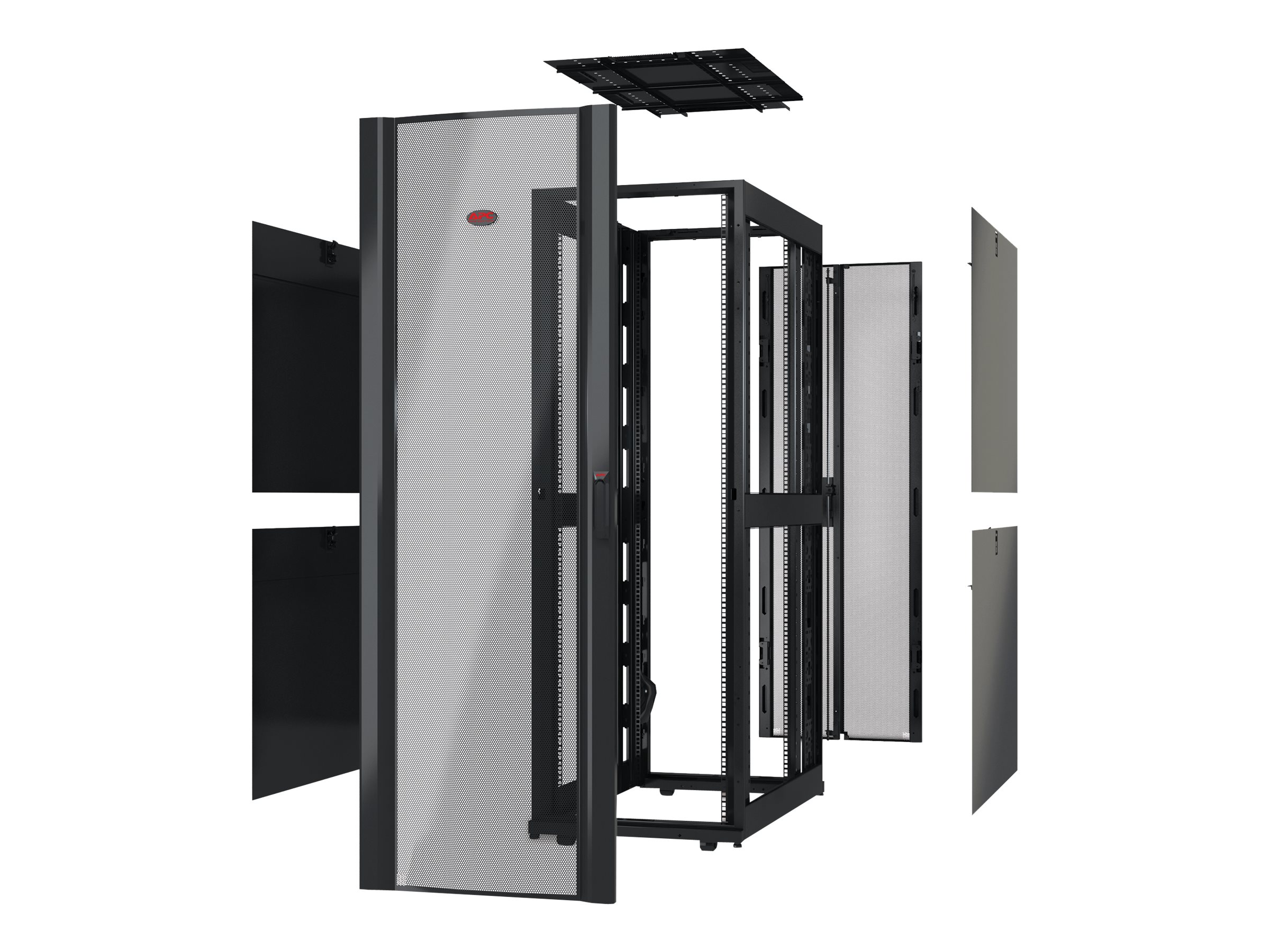 APC NetShelter SX Enclosure - Schrank Netzwerkschrank - ohne Seitenteile - Schwarz - 42HE - 48.3 cm (19") APC NetShelter SX Enclosure - Schrank Netzwerkschrank - ohne Seitenteile - Schwarz - 42HE - 48.3 cm (19")