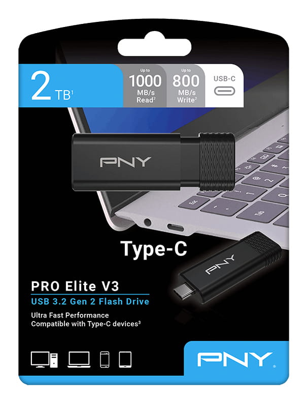 PNY PRO Elite V3 - USB-Flash-Laufwerk - 2 TB