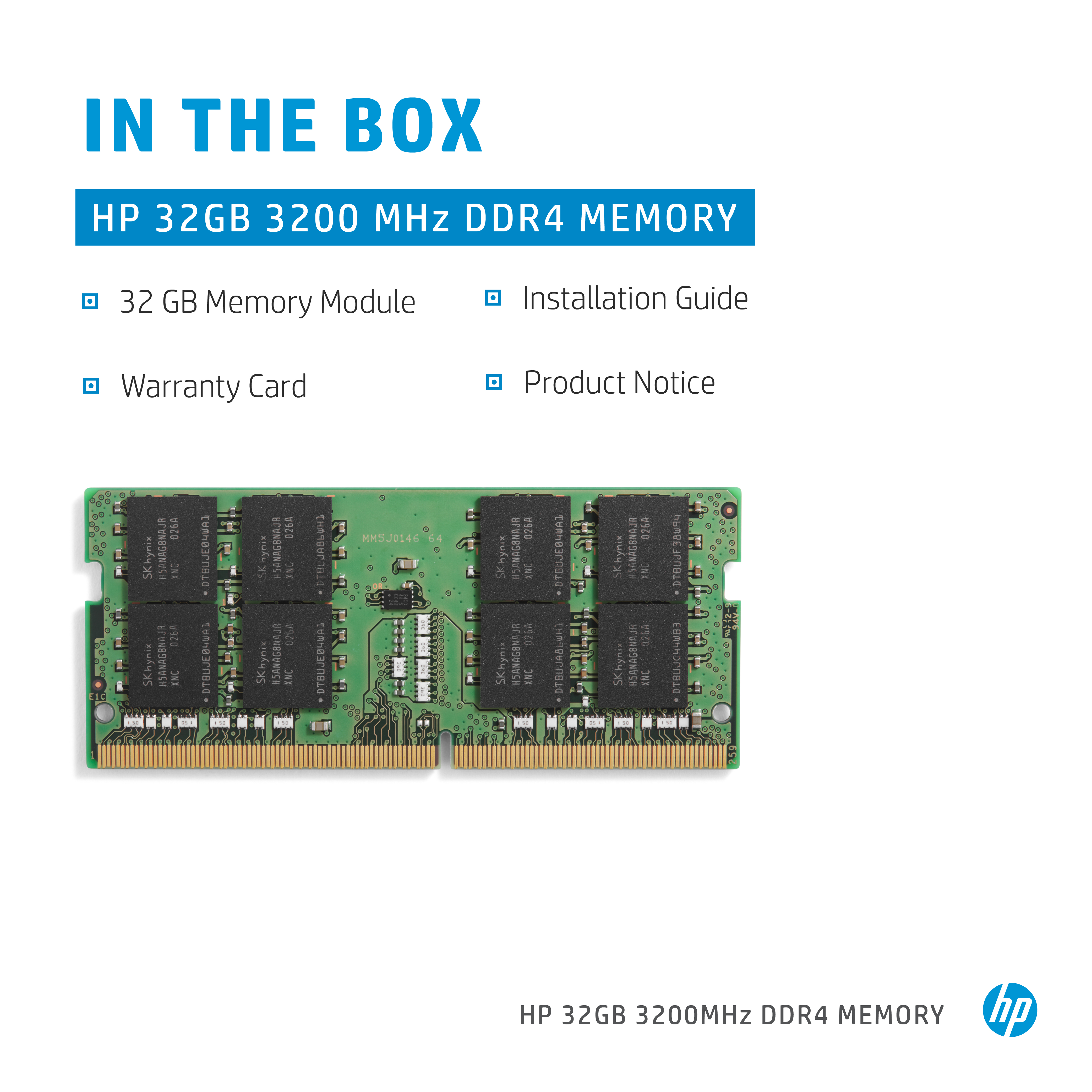 HP  DDR4 - Modul - 32 GB - SO DIMM 260-PIN - 3200 MHz / PC4-25600