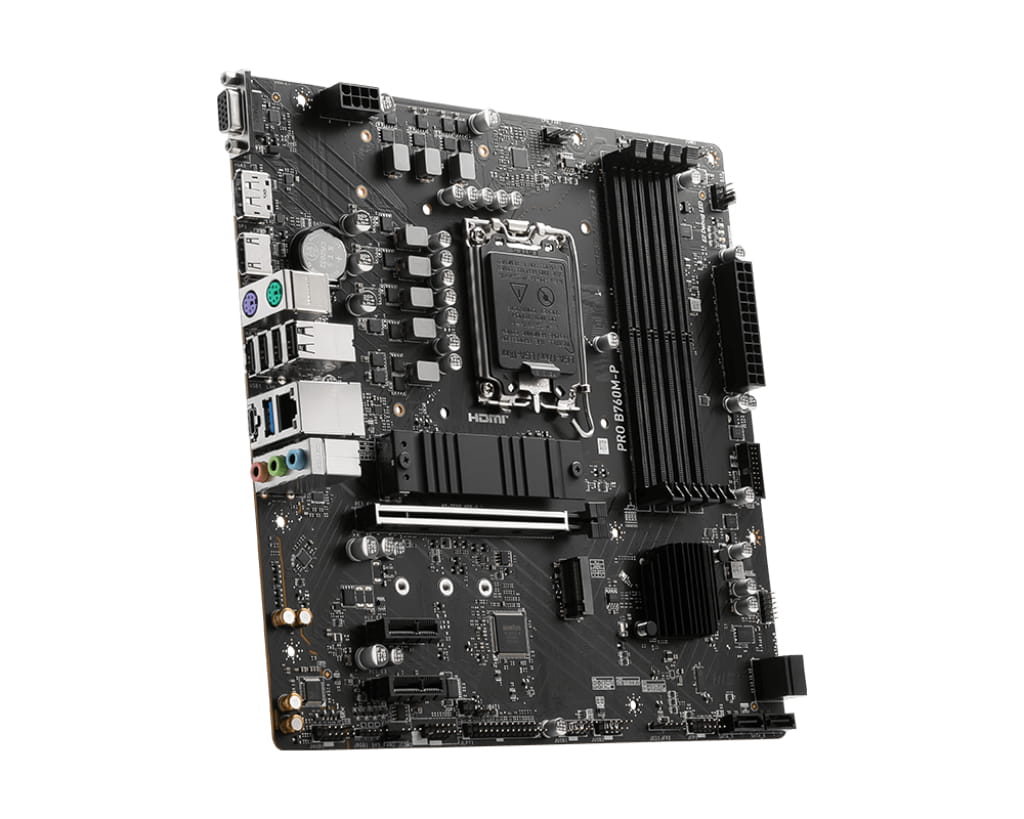 MSI PRO B760M-P, Intel, LGA 1700, Intel® Celeron®, Intel® Pentium® Gold, LGA 1700, DDR5-SDRAM, 192 GB