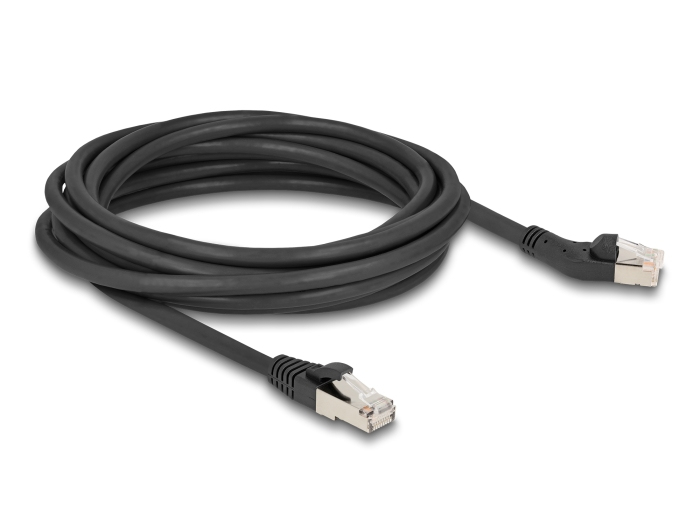 Delock Patch-Kabel - RJ-45 (M) links abgewinkelt zu RJ-45 (M)