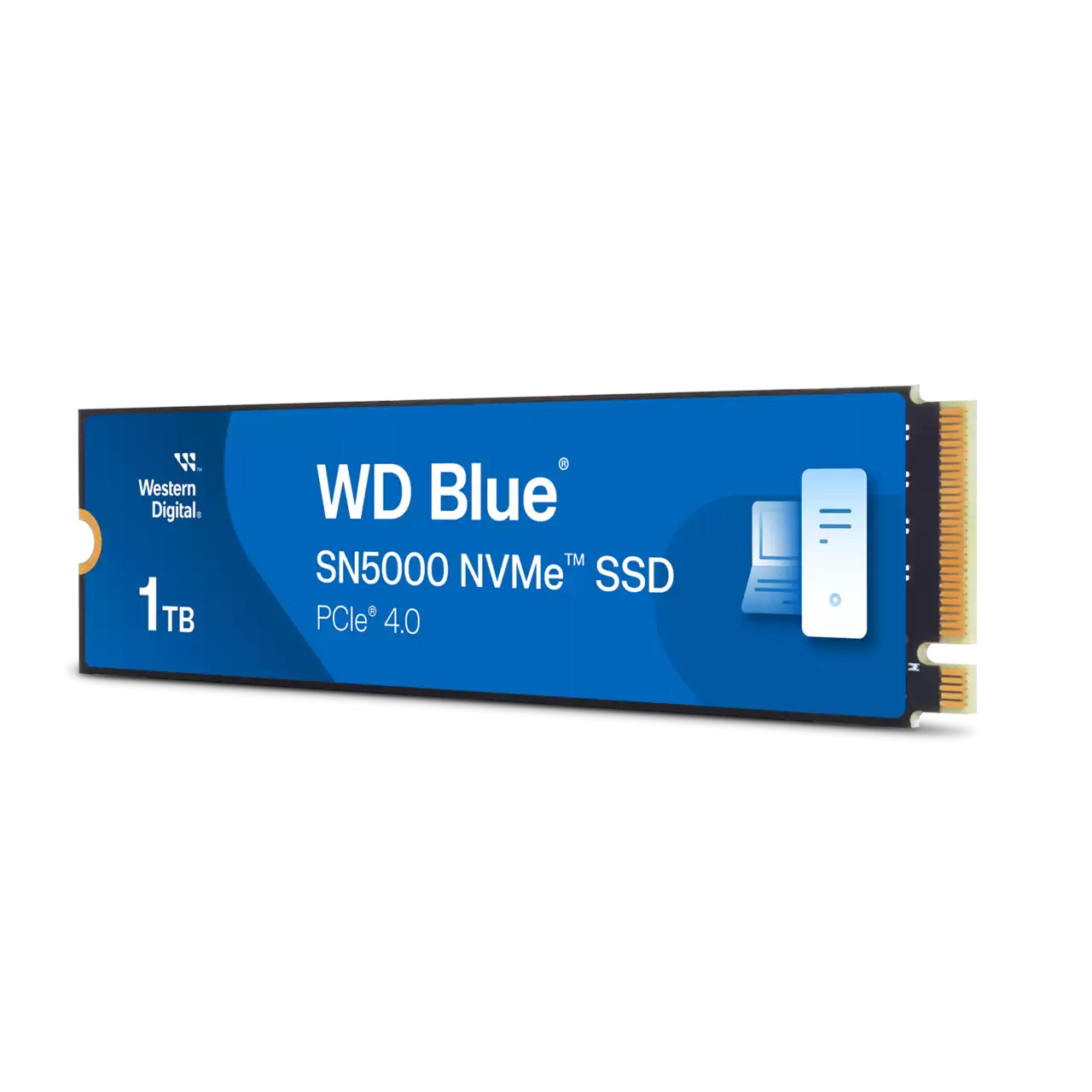 WD Blue SN5000 WDS100T4B0E - SSD - 1 TB - intern - M.2 2280 - PCIe 4.0 x4 (NVMe)