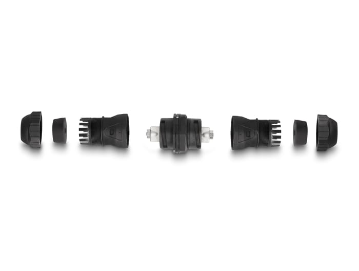 Delock Netzwerkkoppler - LSA zu LSA - STP - CAT 6a - staub- und wasserdicht (IP68)