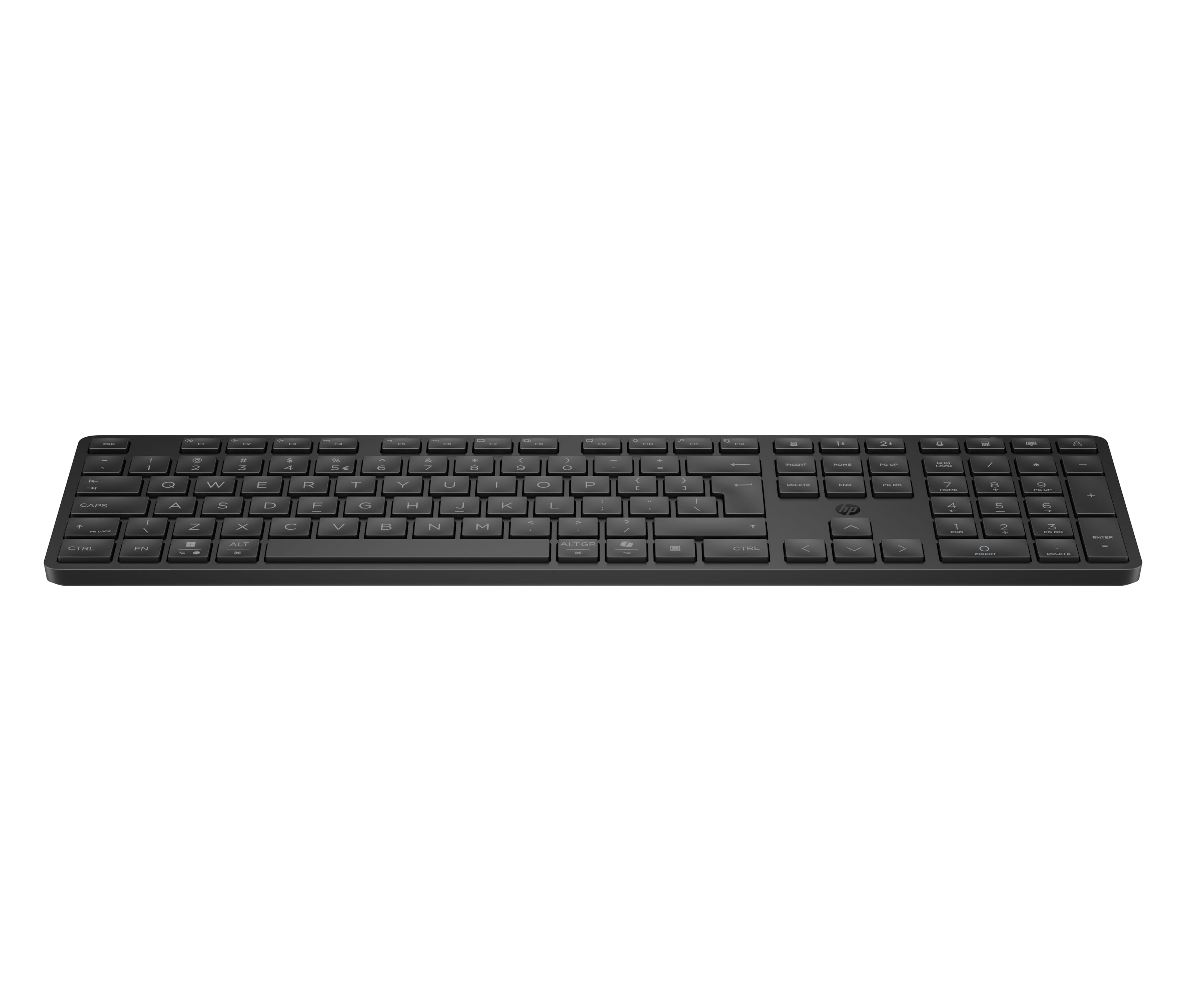 HP 495k - Tastatur - Dual-Modus, 3-Zonen-Layout, Multi-Gerät, flacher Tastenanschlag