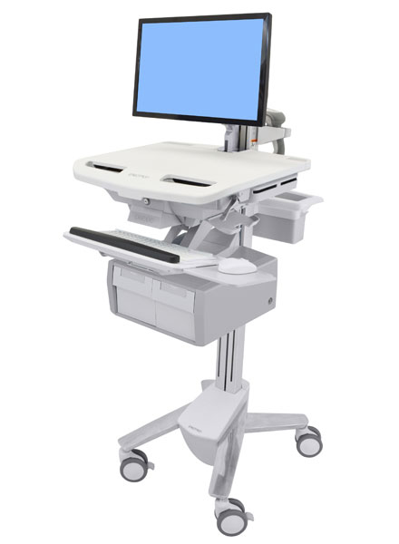 Ergotron Wagen - offene Architektur - für LCD-Display / PC-Ausrüstung - Kunststoff, Aluminium, verzinker Stahl - Bildschirmgröße: bis zu 61 cm (bis zu 24 Zoll) Ergotron Wagen - offene Architektur - für LCD-Display / PC-Ausrüstung - Kunststoff, Aluminium, verzinker Stahl - Bildschirmgröße: bis zu 61 cm (bis zu 24 Zoll)