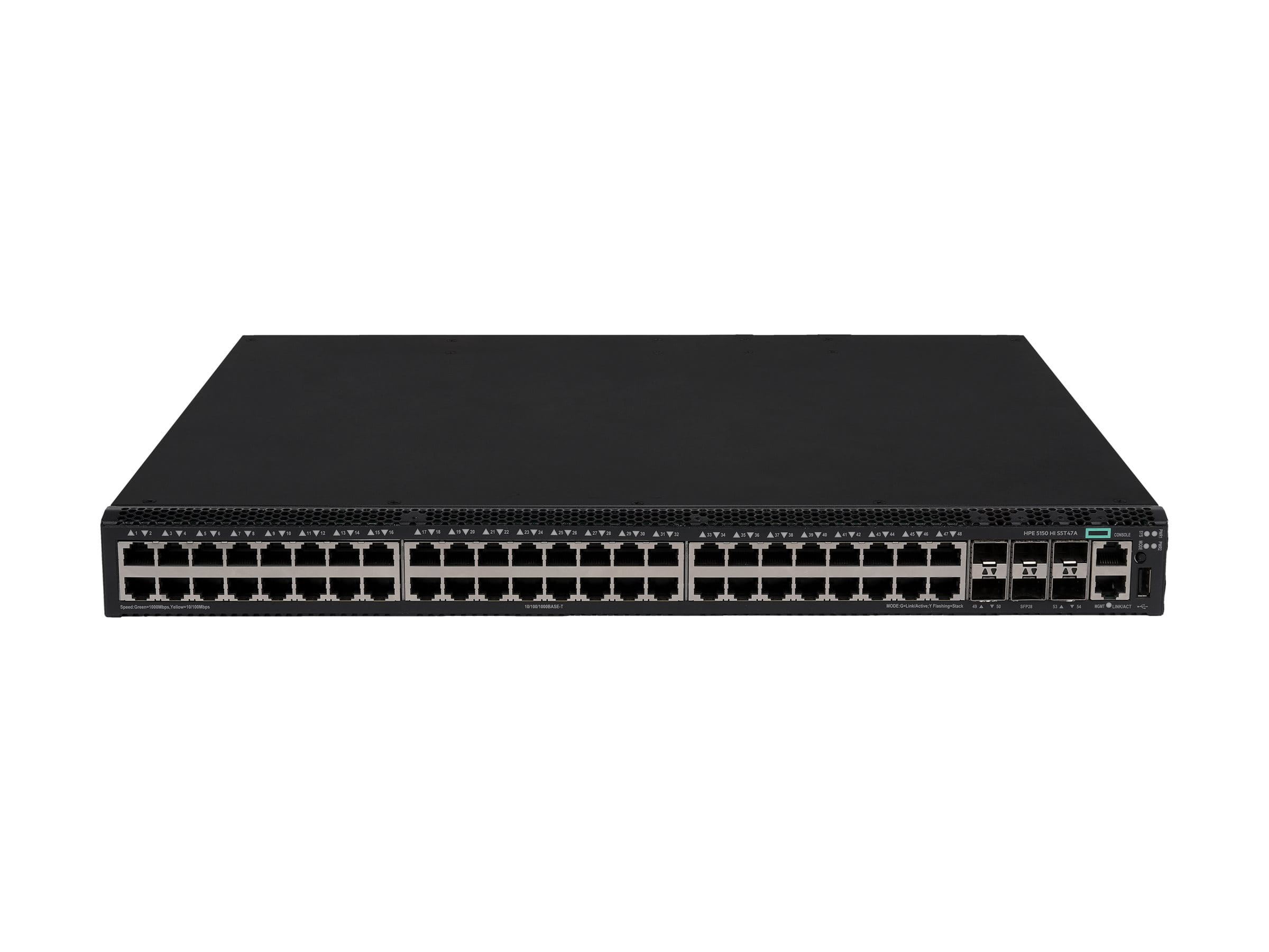 HPE Networking Comware 5150HI 48p 10M/100M/1G 6p SFP28 10G/25G Switch - Switch - L3 - managed - 48 x 10/100/1000Base-T + 6 x 10 Gigabit / 25 Gigabit SFP28 (uplink / stacking)