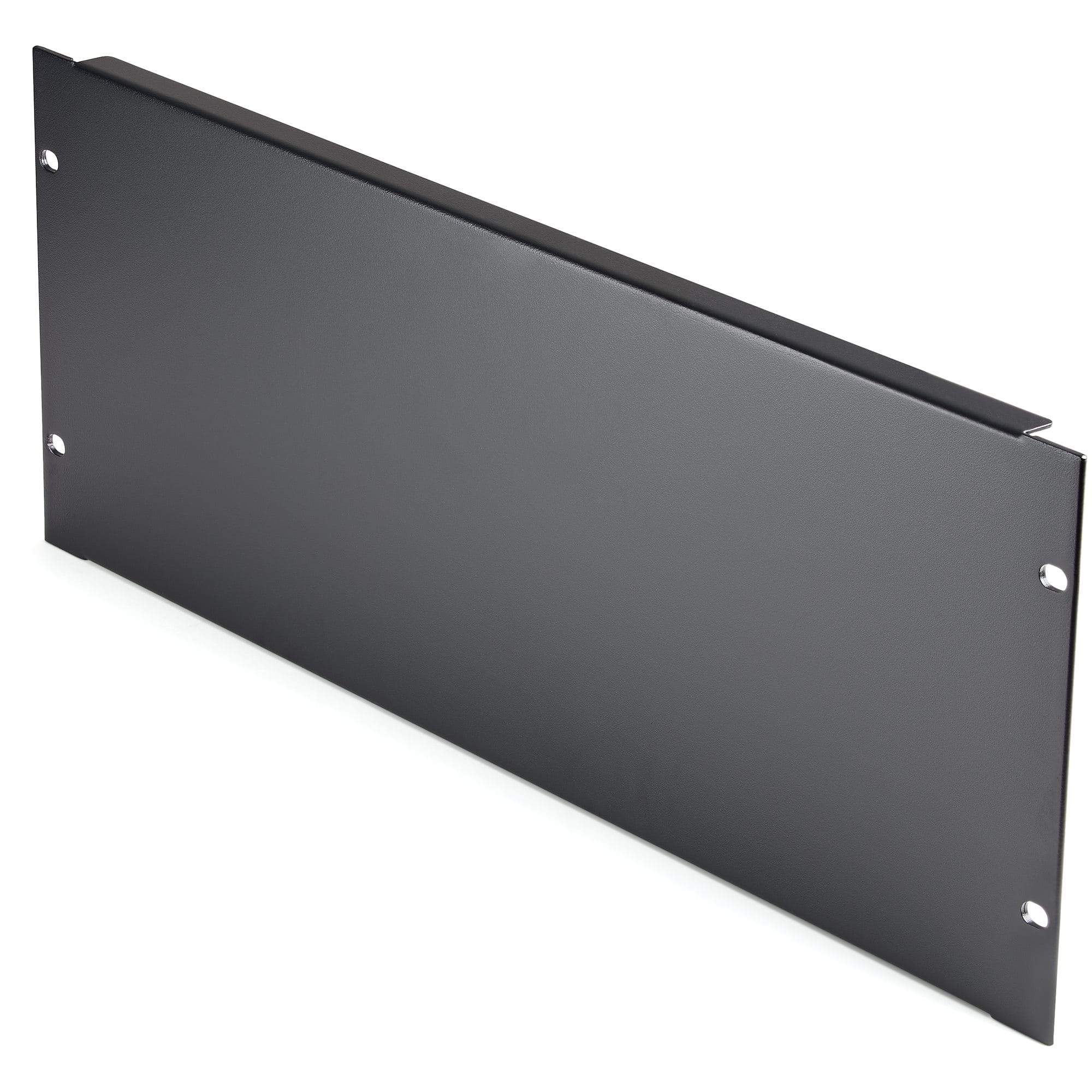 StarTech.com 4U Blank Panel for 19 inch Rack, Rack Mount Blanking Panel for Server/Network Racks & Cabinets, 4RU Rackmount Filler Panel/Spacer/Plates, Solid Panel, Cold-Rolled Steel, Black - 4U Blanking Panel (RKPNL4U)