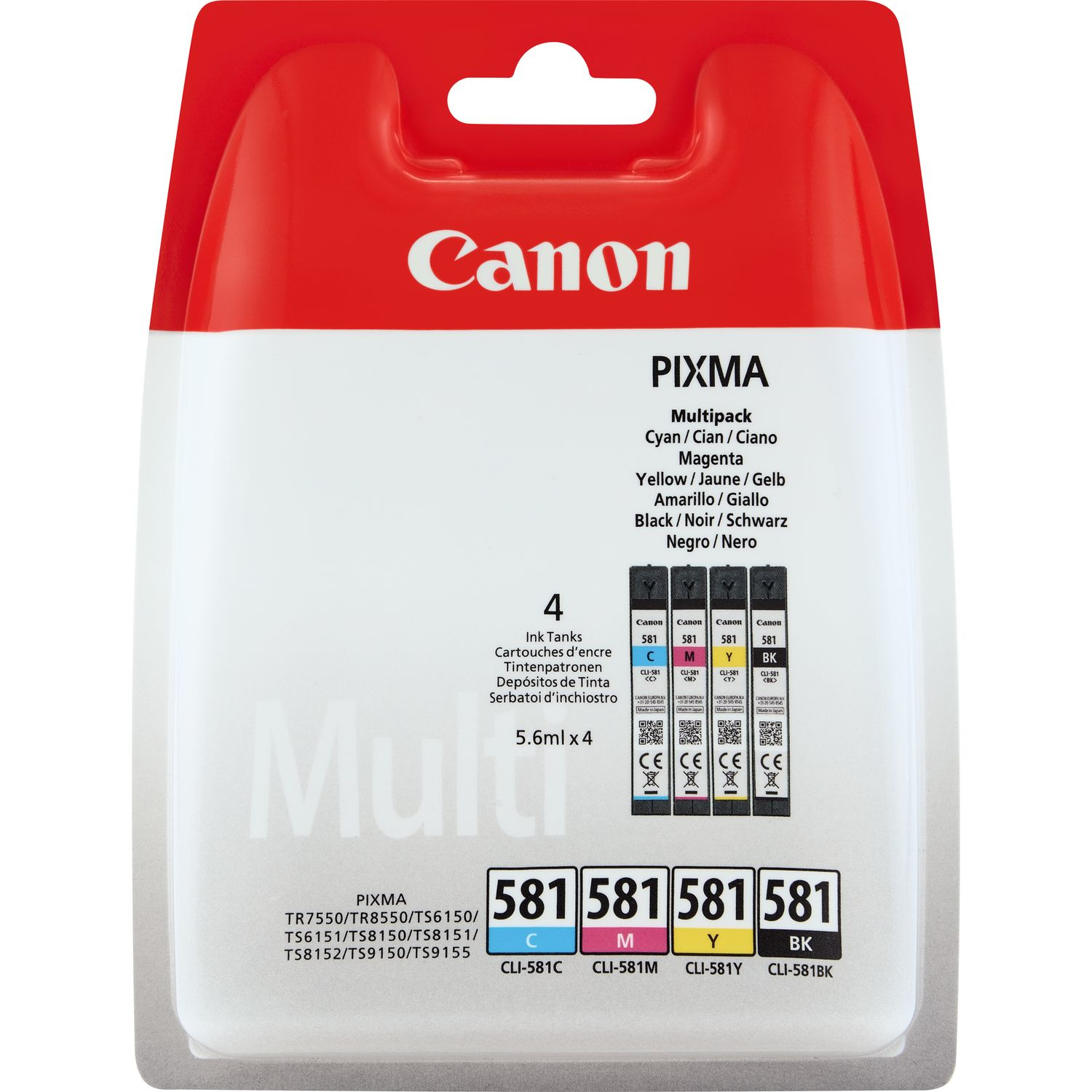 Canon CLI-581 BK/C/M/Y Multi Pack - 4er-Pack