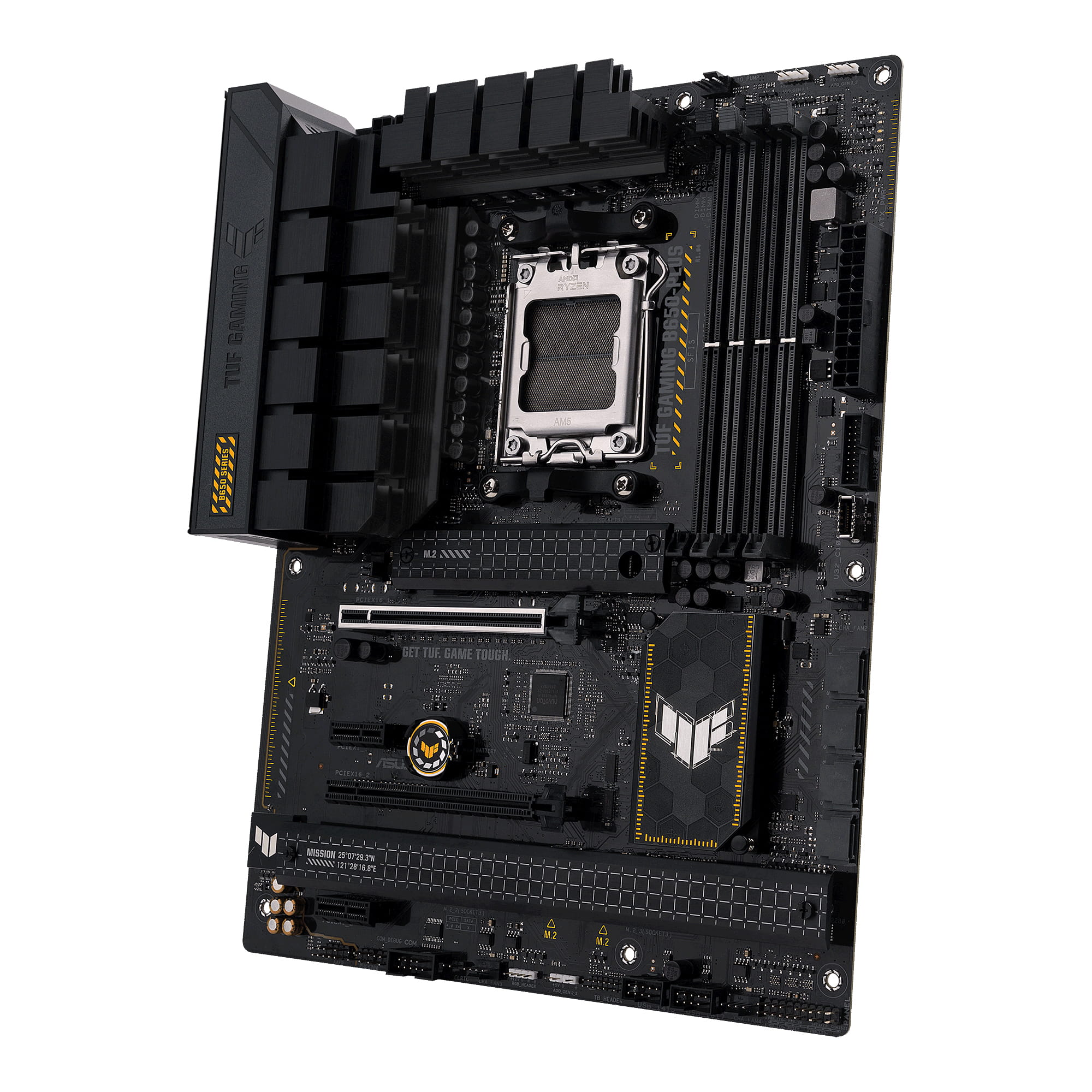 ASUS TUF Gaming B650-Plus - Motherboard - ATX - Socket AM5 - AMD B650 Chipsatz - USB-C 3.2 Gen 2x2, USB 3.1 Gen 2, USB 3.2 Gen 2, USB-C 3.2 Gen2, USB-C 3.2 Gen 1 - 2.5 Gigabit LAN - Onboard-Grafik (CPU erforderlich)