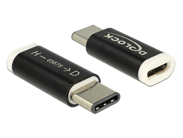 Delock USB-Adapter - USB-C (M) zu Micro-USB Typ B (W)