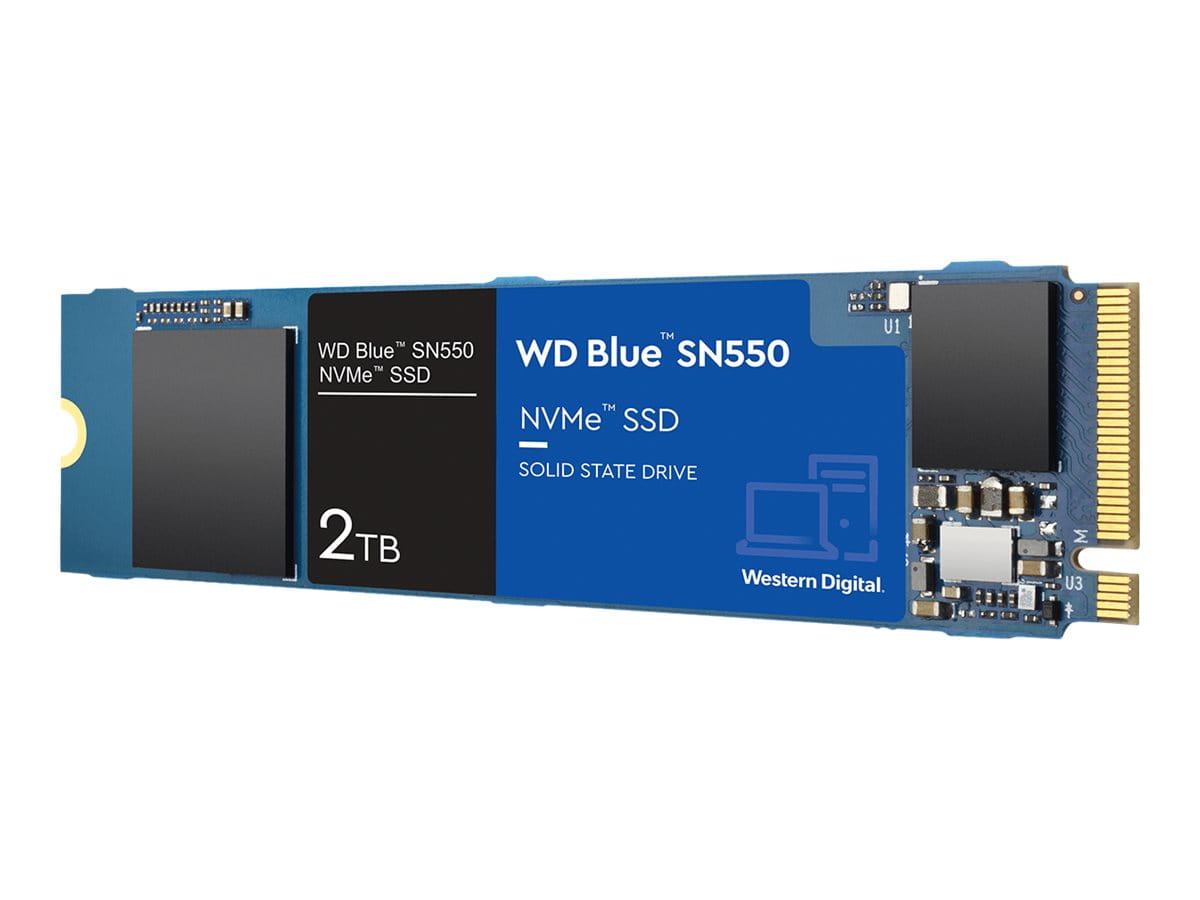 WD Blue SN550 NVMe SSD WDS200T2B0C - SSD - 2 TB - intern - M.2 2280 - PCIe 3.0 x4 (NVMe)