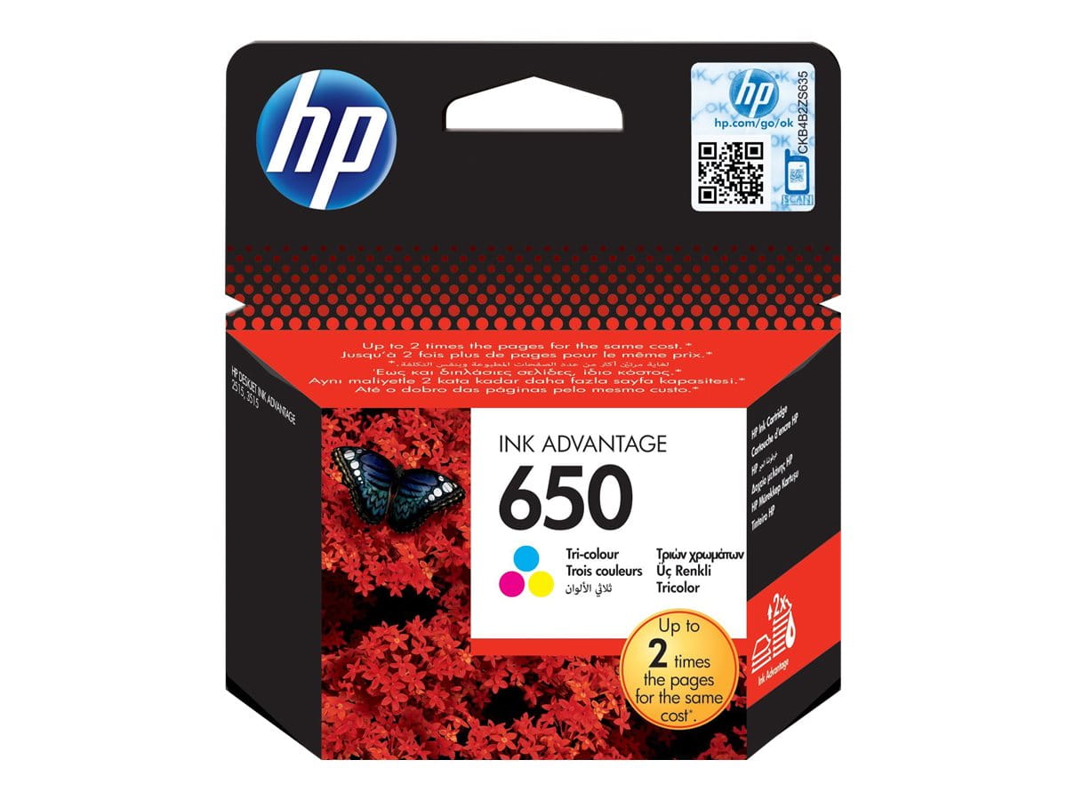 HP 650 - 5 ml - Farbe (Cyan, Magenta, Gelb)