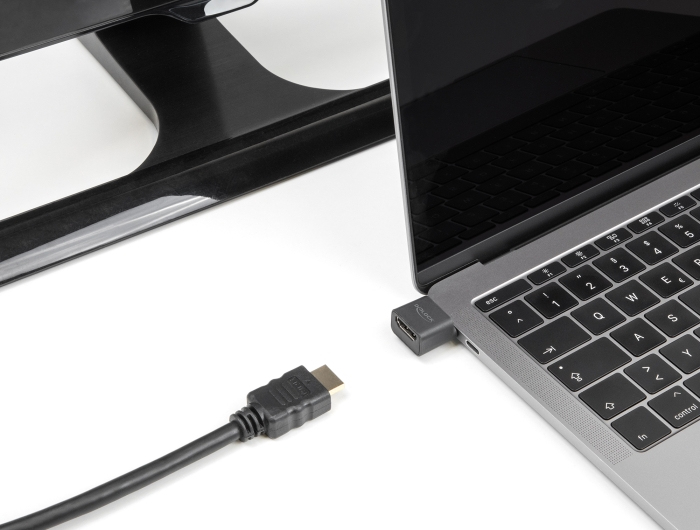 Delock Videoadapter - USB-C männlich zu HDMI weiblich - Schwarz - 4K30Hz (3840 x 2160)