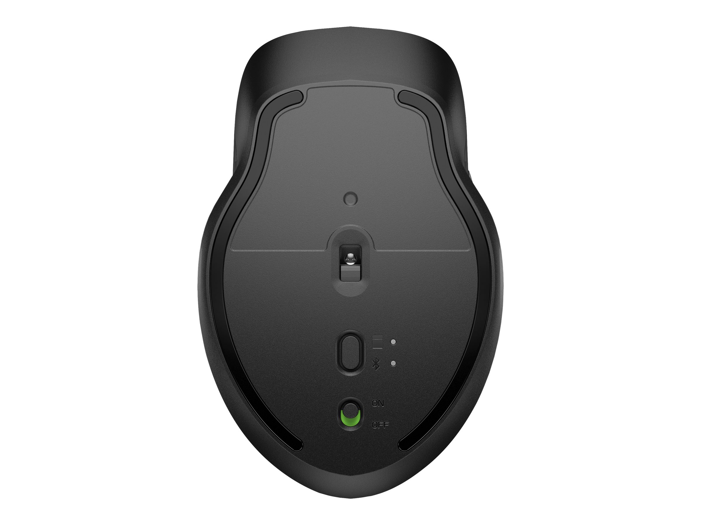 HP 430 - Maus - ergonomisch - rechts- und linkshändig - optisch - 5 Tasten - kabellos - Bluetooth 5.0, 2.4 GHz - kabelloser Empfänger (USB)
