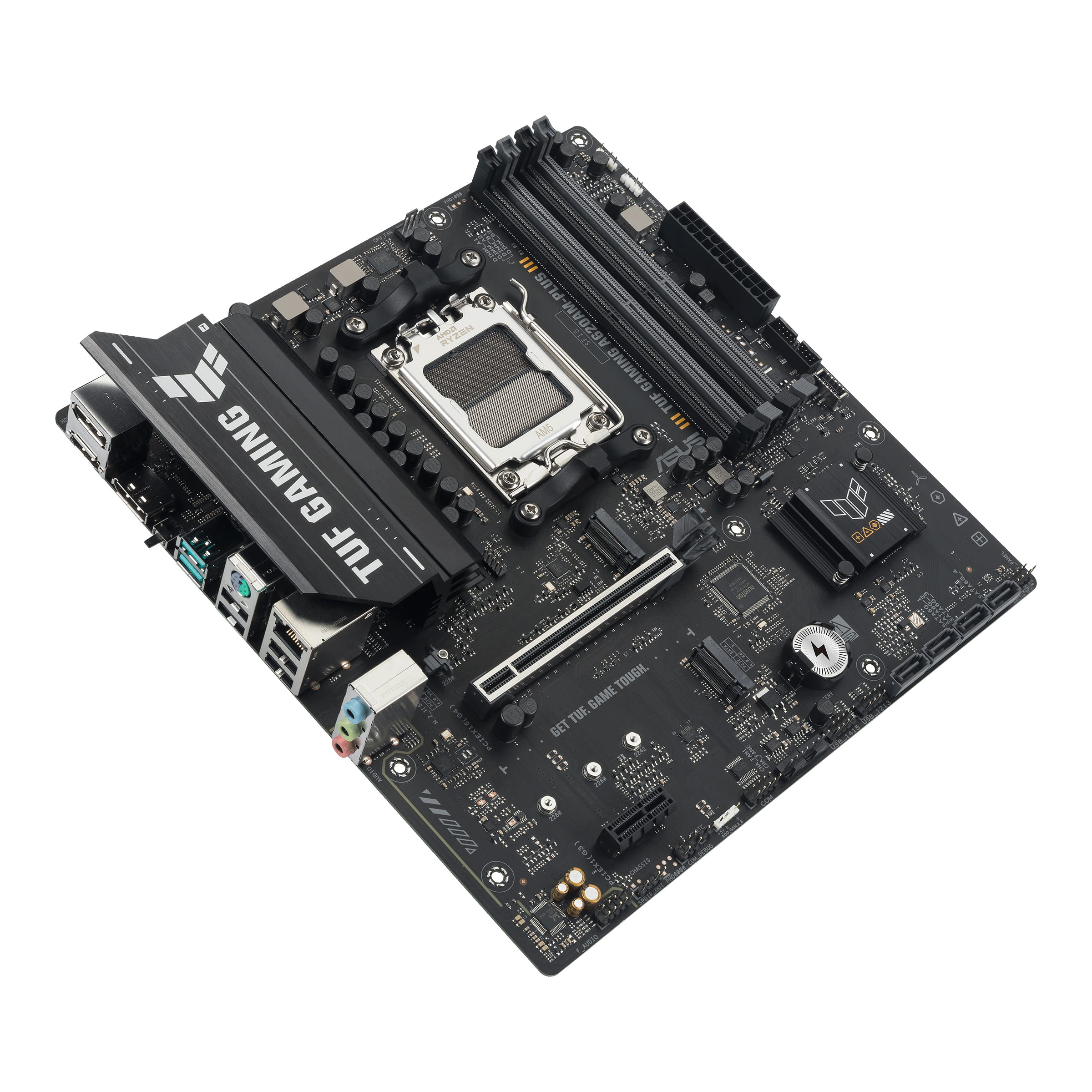 ASUS TUF GAMING A620AM-PLUS - Motherboard - micro ATX - Socket AM5 - AMD A620A Chipsatz - USB 3.2 Gen 1, USB-C 3.2 Gen 1, USB 3.2 Gen 2 - 2.5 Gigabit LAN - Onboard-Grafik (CPU erforderlich)