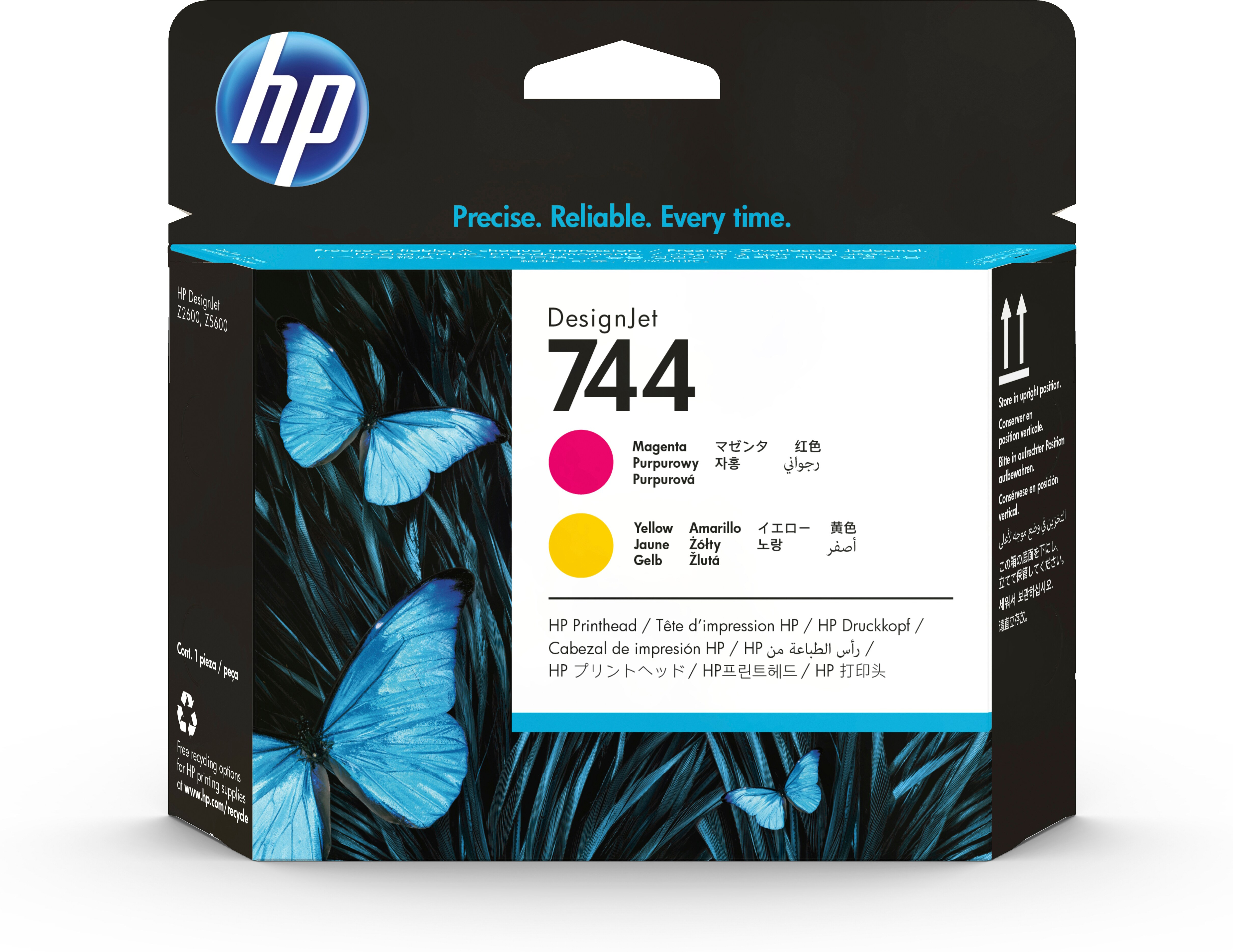 HP 744 - Gelb, Magenta - Druckkopf - für DesignJet