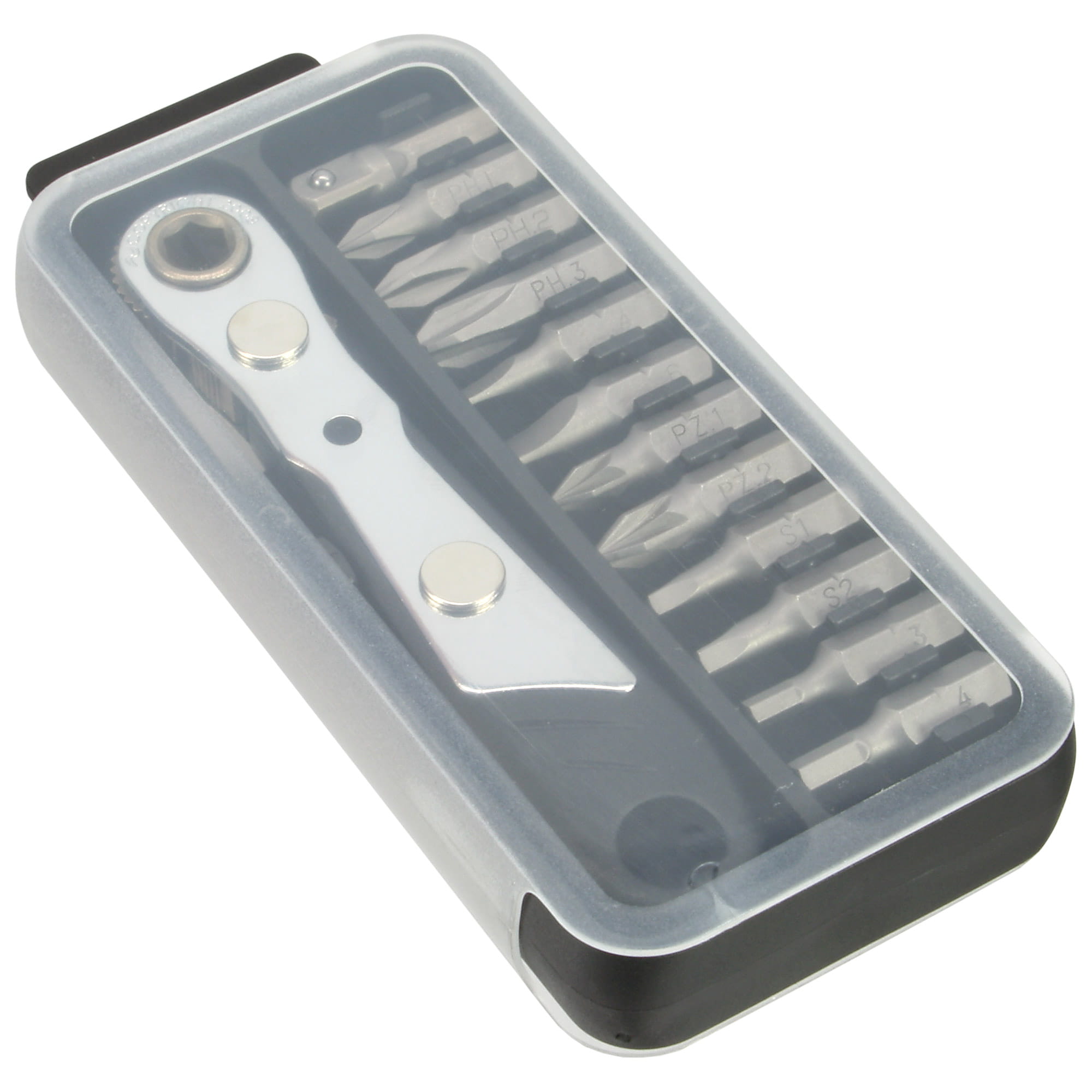 InLine Mini-Ratschen-Set - mit 12-teiligem Bitsatz