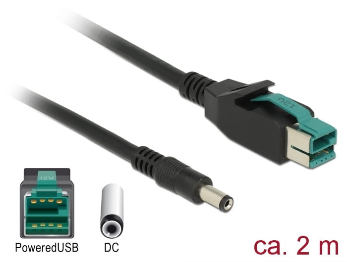 Delock Powered USB-Kabel - USB PlusPower (12 V)