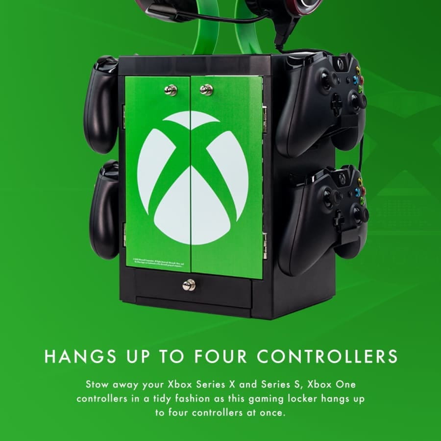 Numskull Games Official Xbox Gaming Locker, Diskettenhalter für Spiele, Xbox, Schwarz, Kabelgebunden, 1 Stück(e)