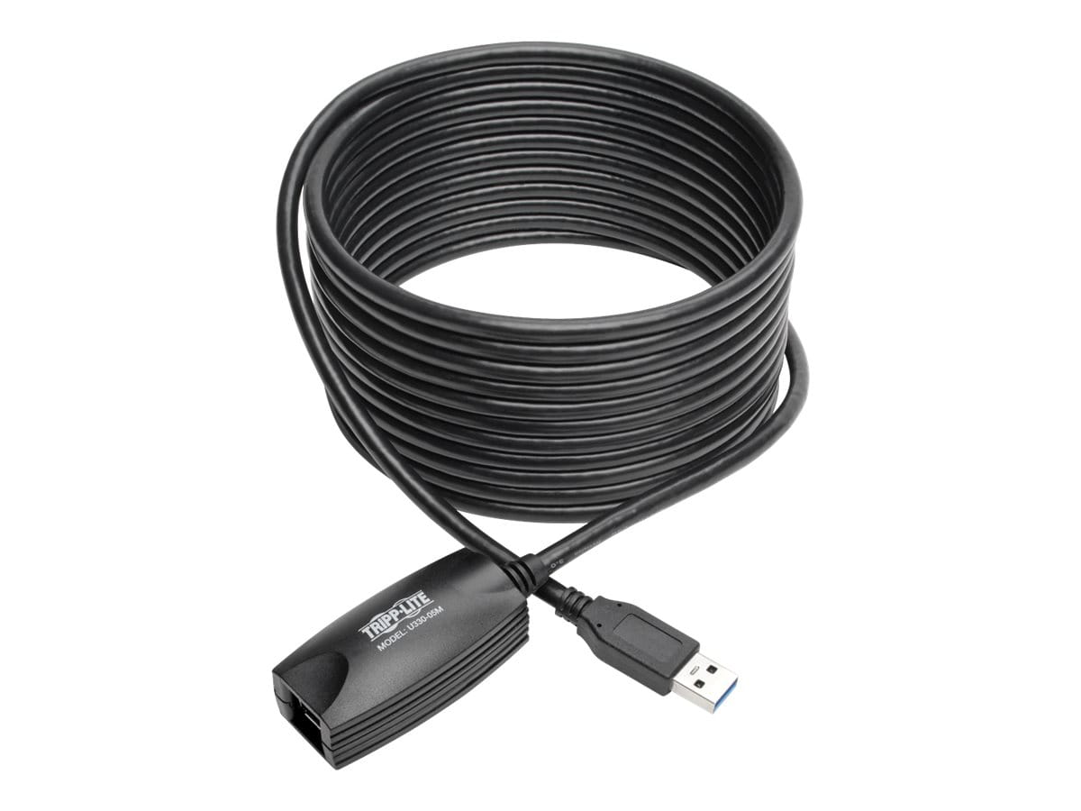 Tripp Eaton Tripp Lite Series 5M USB 3.0 SuperSpeed Active Extension Repeater Cable A M/F 16ft 16' 5 Meter - USB-Verlängerungskabel - USB Typ A (M)