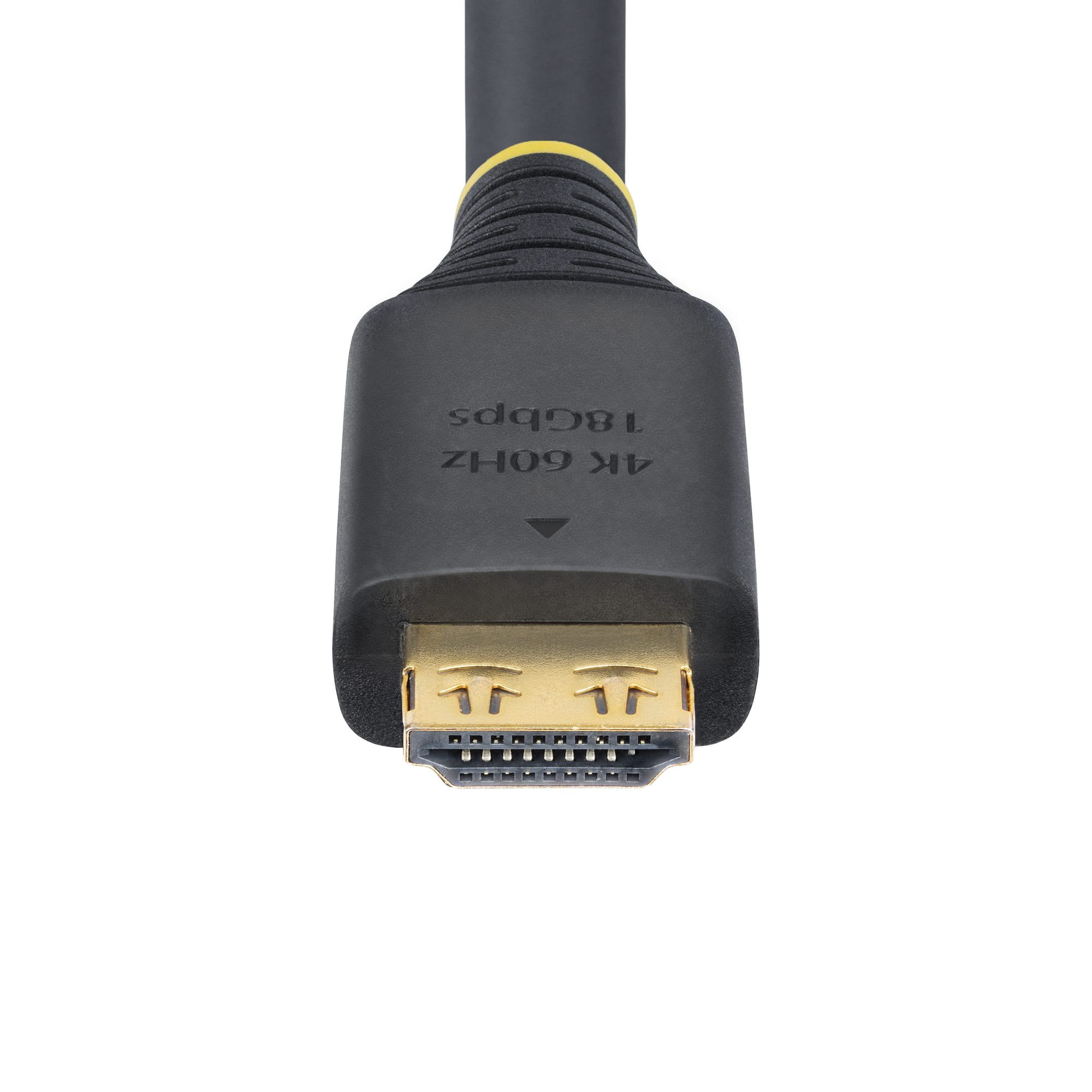 StarTech.com 20ft (6m) Active HDMI Cable w/Gripping Connectors - Hohe Geschwindigkeit - HDMI-Kabel mit Ethernet - HDMI männlich zu HDMI männlich - 6.1 m - abgeschirmt - Schwarz - halogenfrei, aktiv, 4K60Hz-Unterstützung, 1440p (UWQHD)