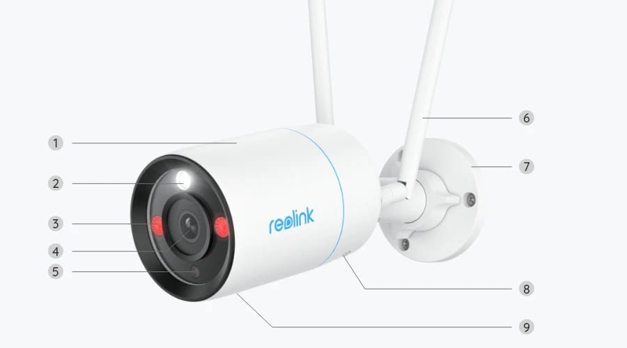Reolink W330 WLAN IPÜberwachungskamera - Netzwerkkamera