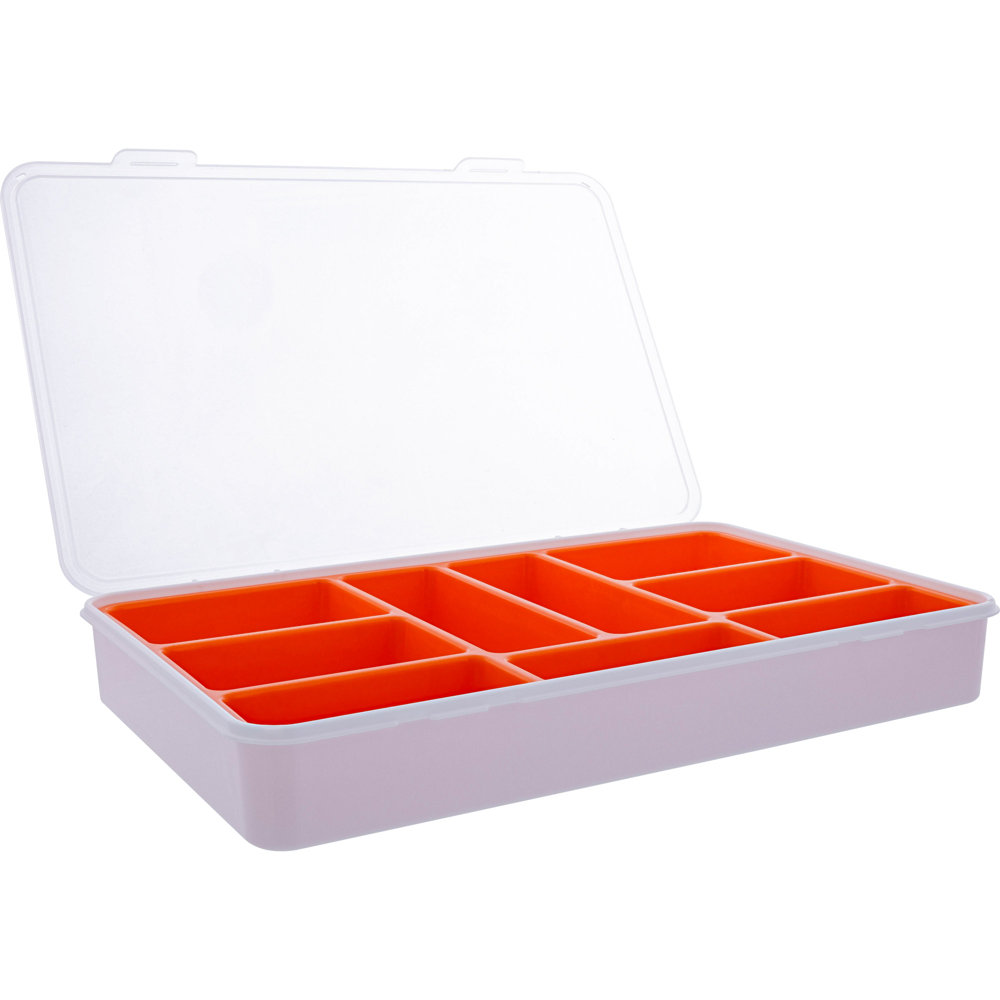 InLine Kleinteilebox - 9 Fächer - Abmessungen: 290x185x45mm - orange