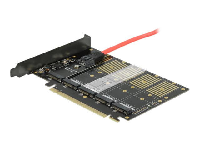 Delock PCI Express x16 Card to 5 x internal M.2